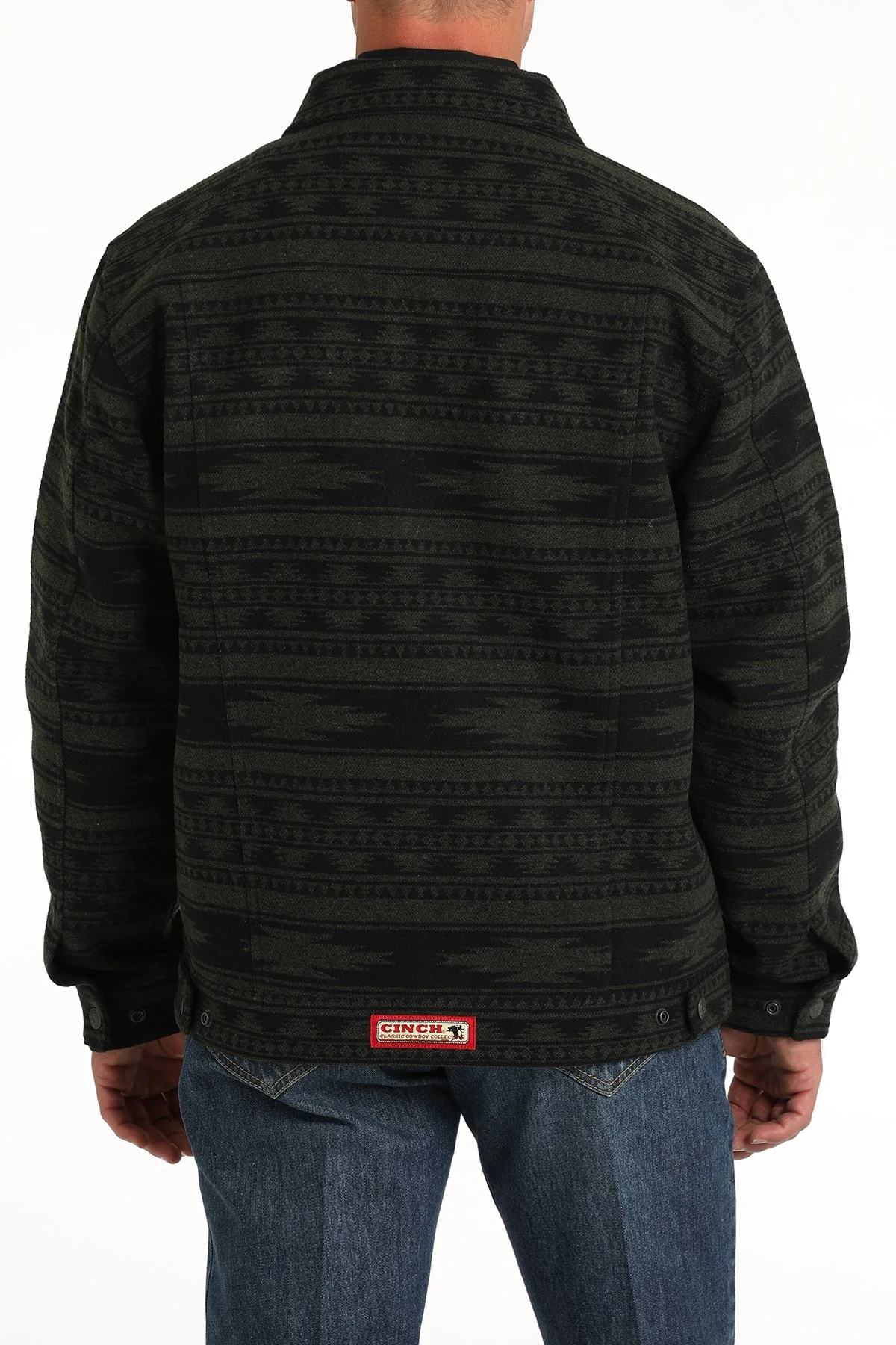 Cinch Forest/ Black Wooly Trucker Men's Jacket - Image 3