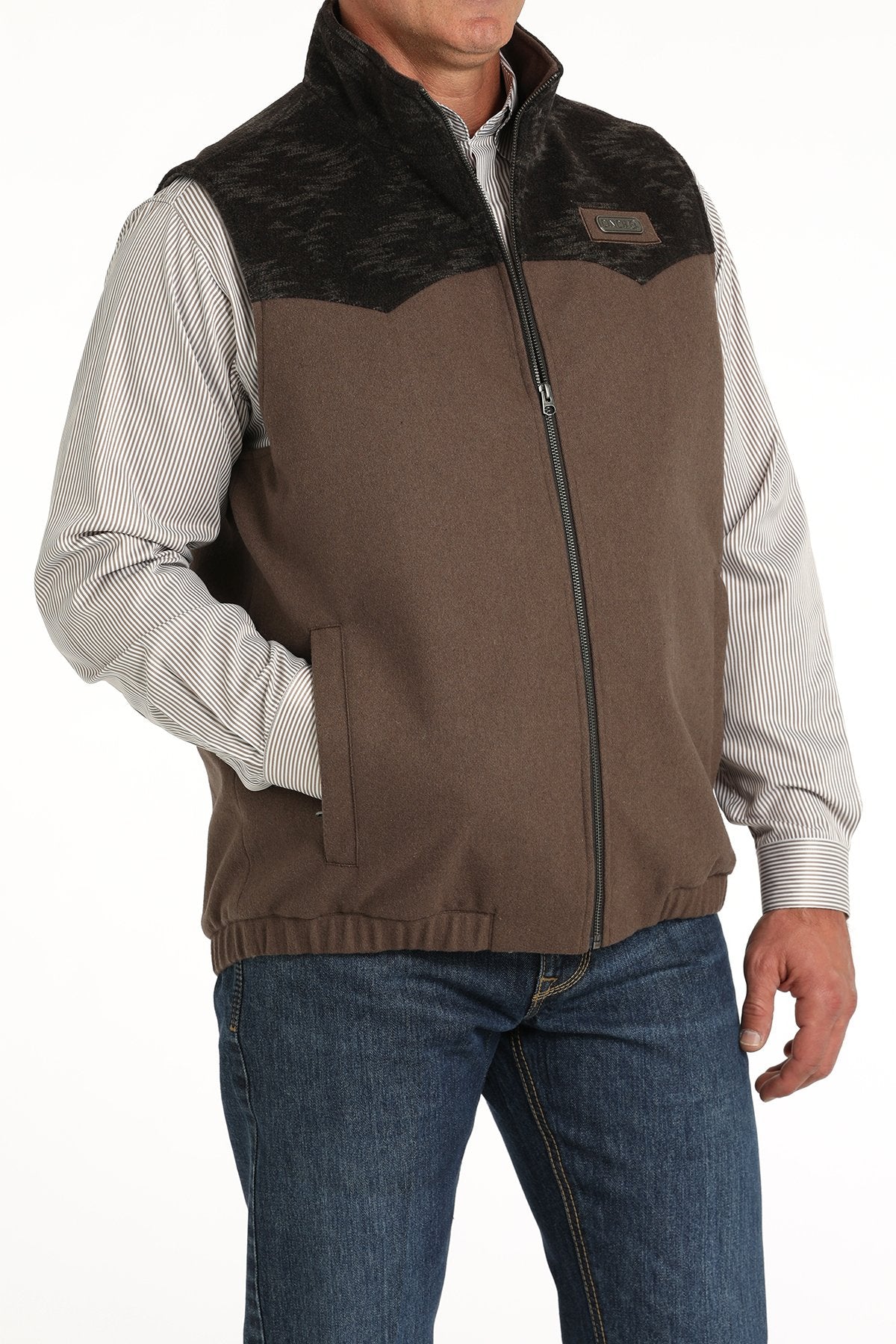 Cinch Concealed Wooly Brown Vest - Image 2