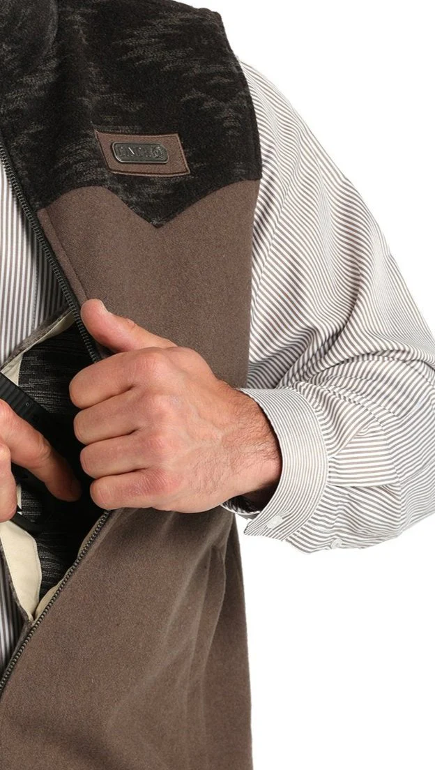 Cinch Concealed Wooly Brown Vest - Image 4