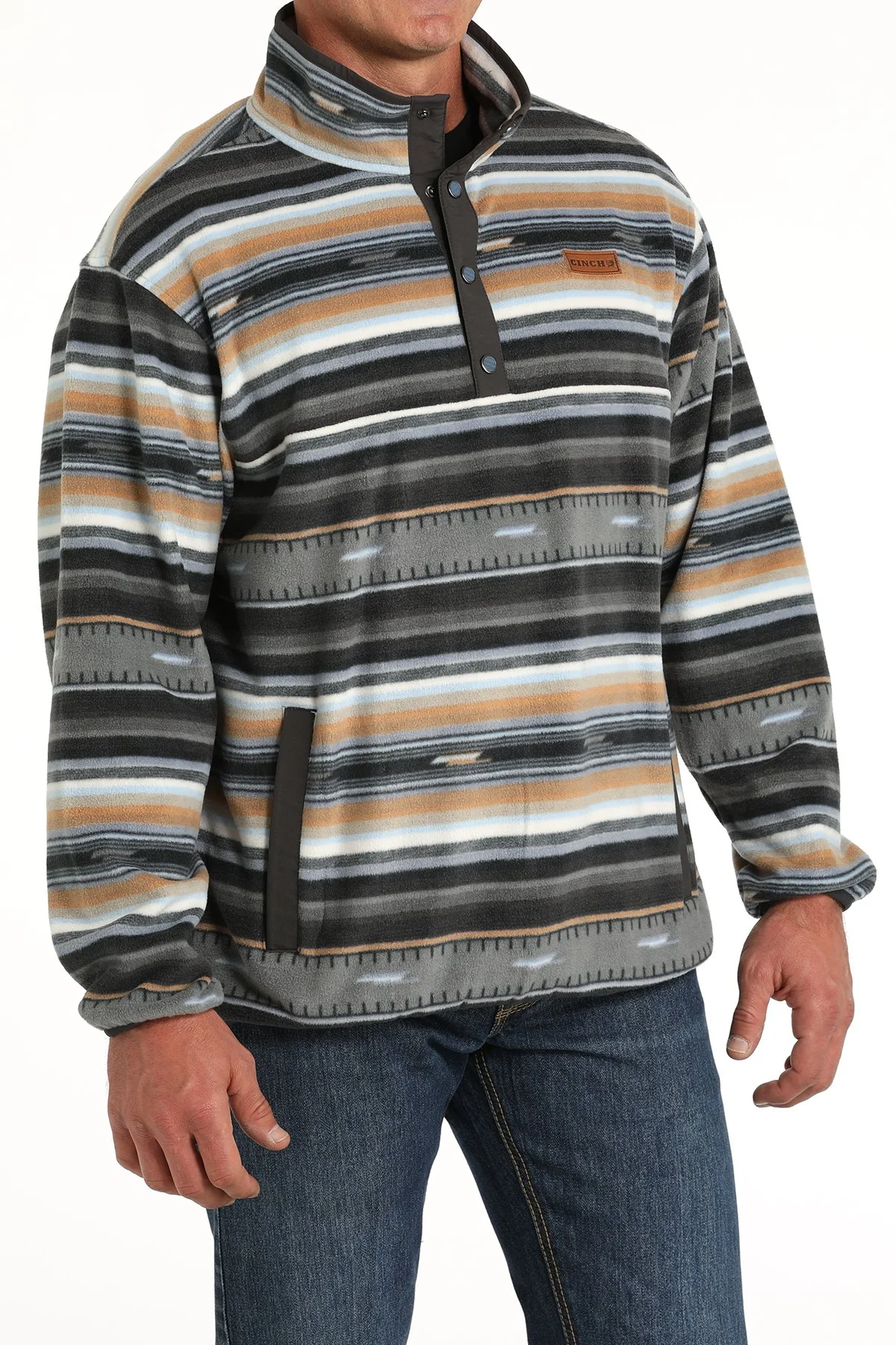 Cinch Cozy Black/Gray Men's Pullover - Image 2
