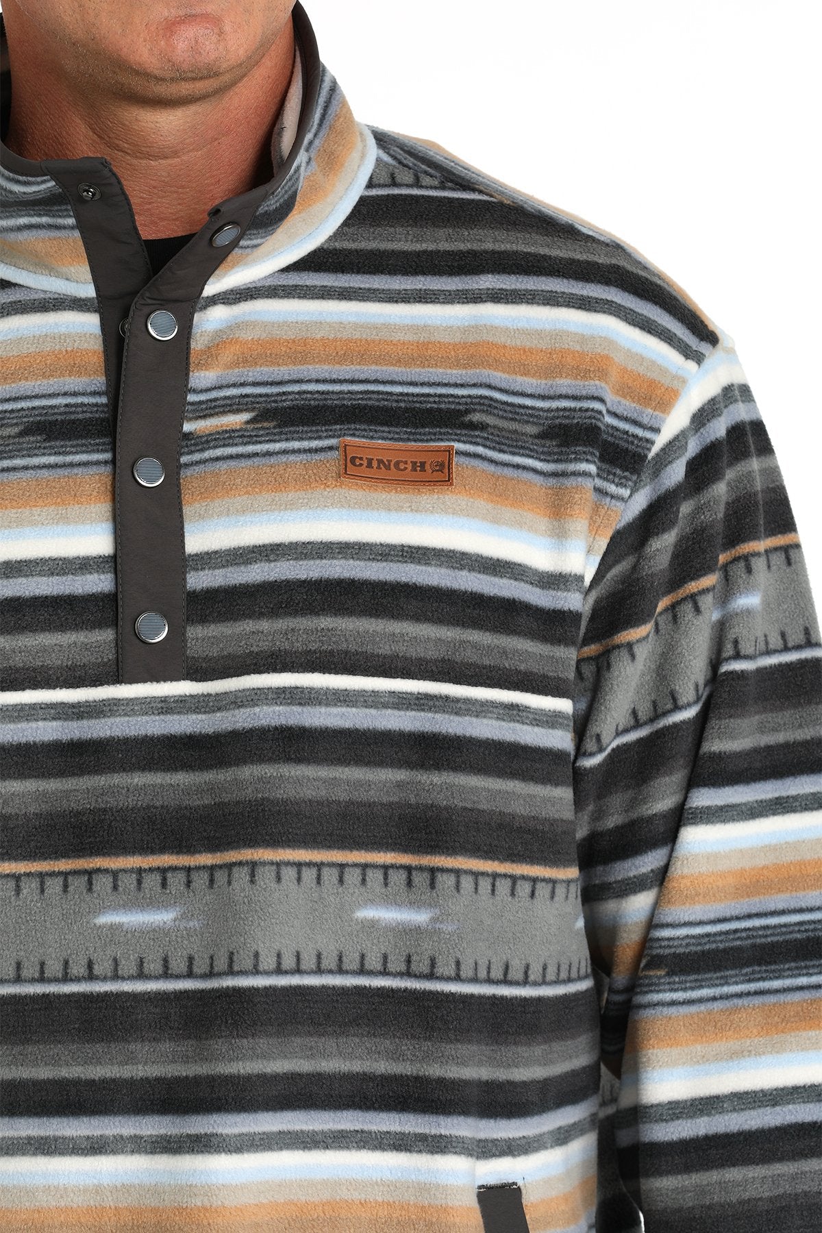 Cinch Cozy Black/Gray Men's Pullover - Image 4