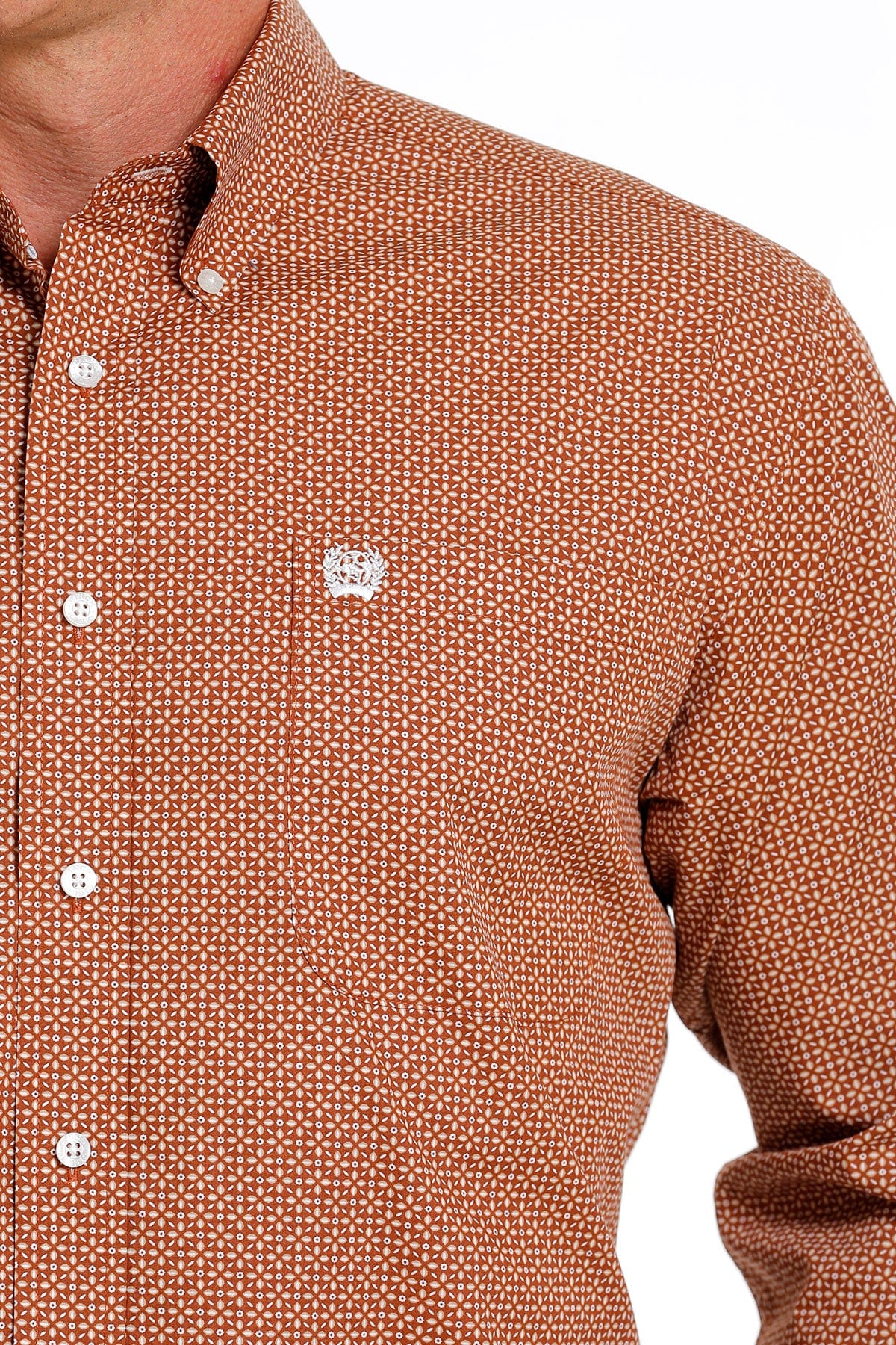 Final Sale ✨ Cinch Men’s Floral Geometric Button Up - Image 2