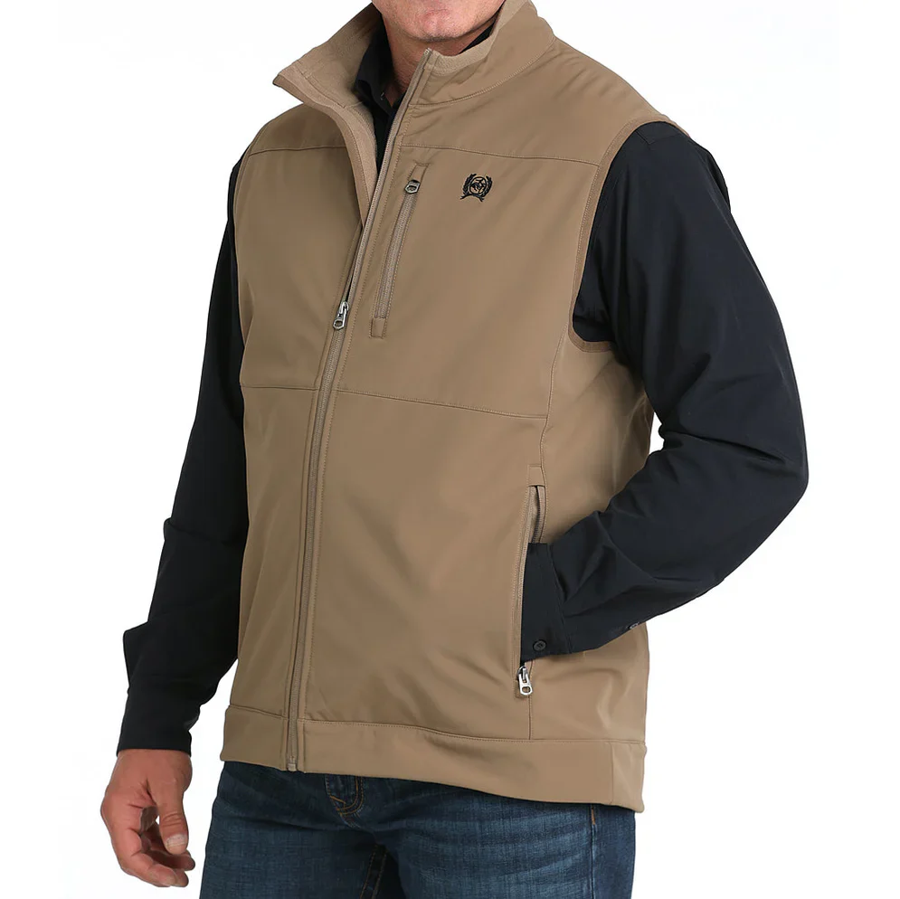 Cinch Men's Ripstop Khaki Vest - Image 2