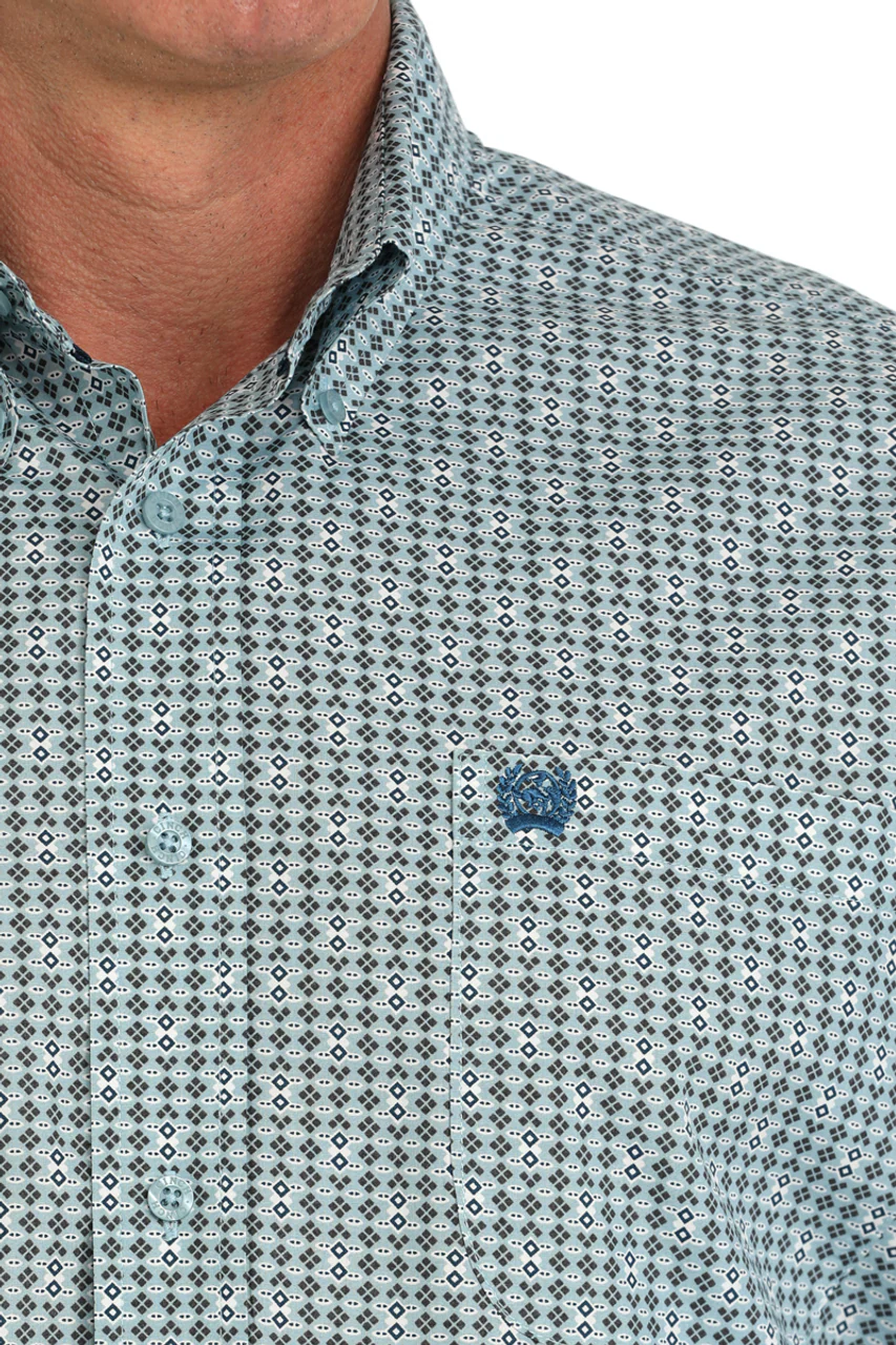 Cinch Men's Teal Arena Flex Short Sleeve - Image 2