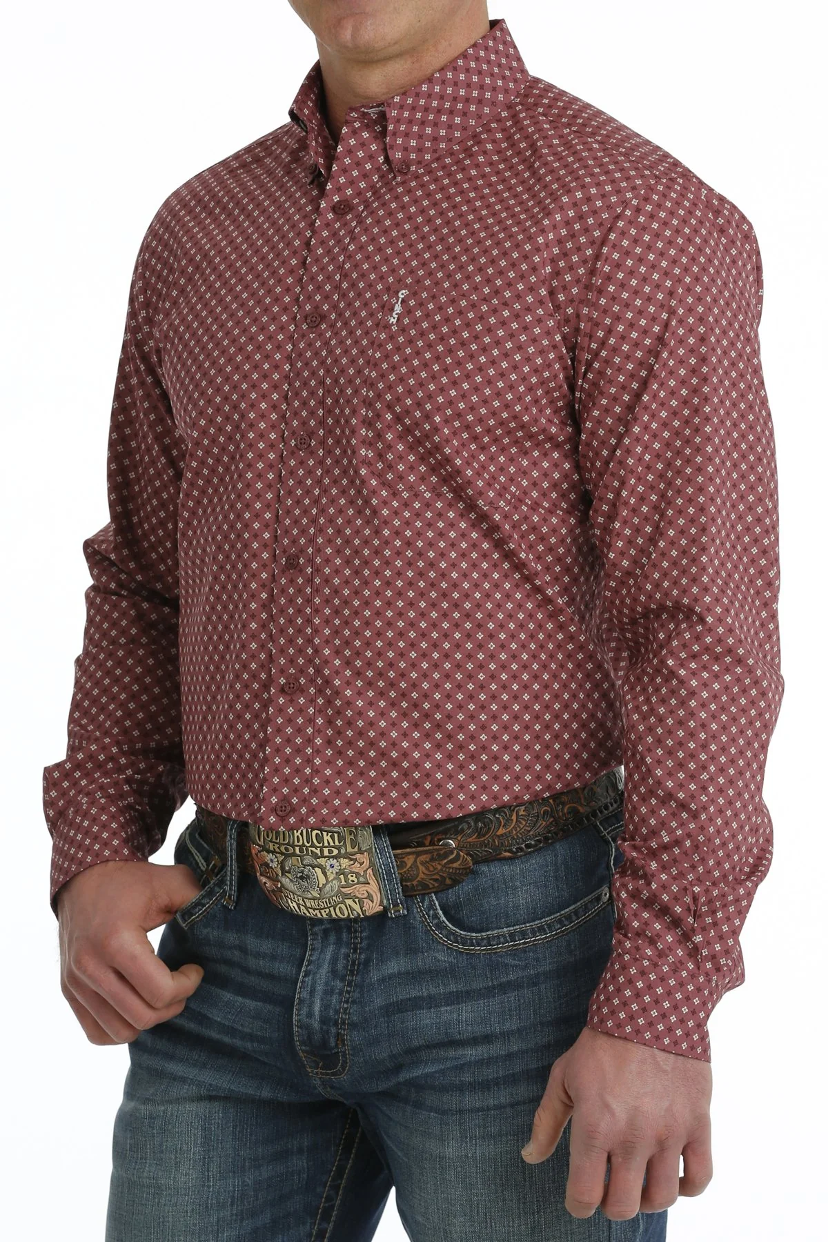 Cinch Rouge Men's Button Up Shirt - Image 2