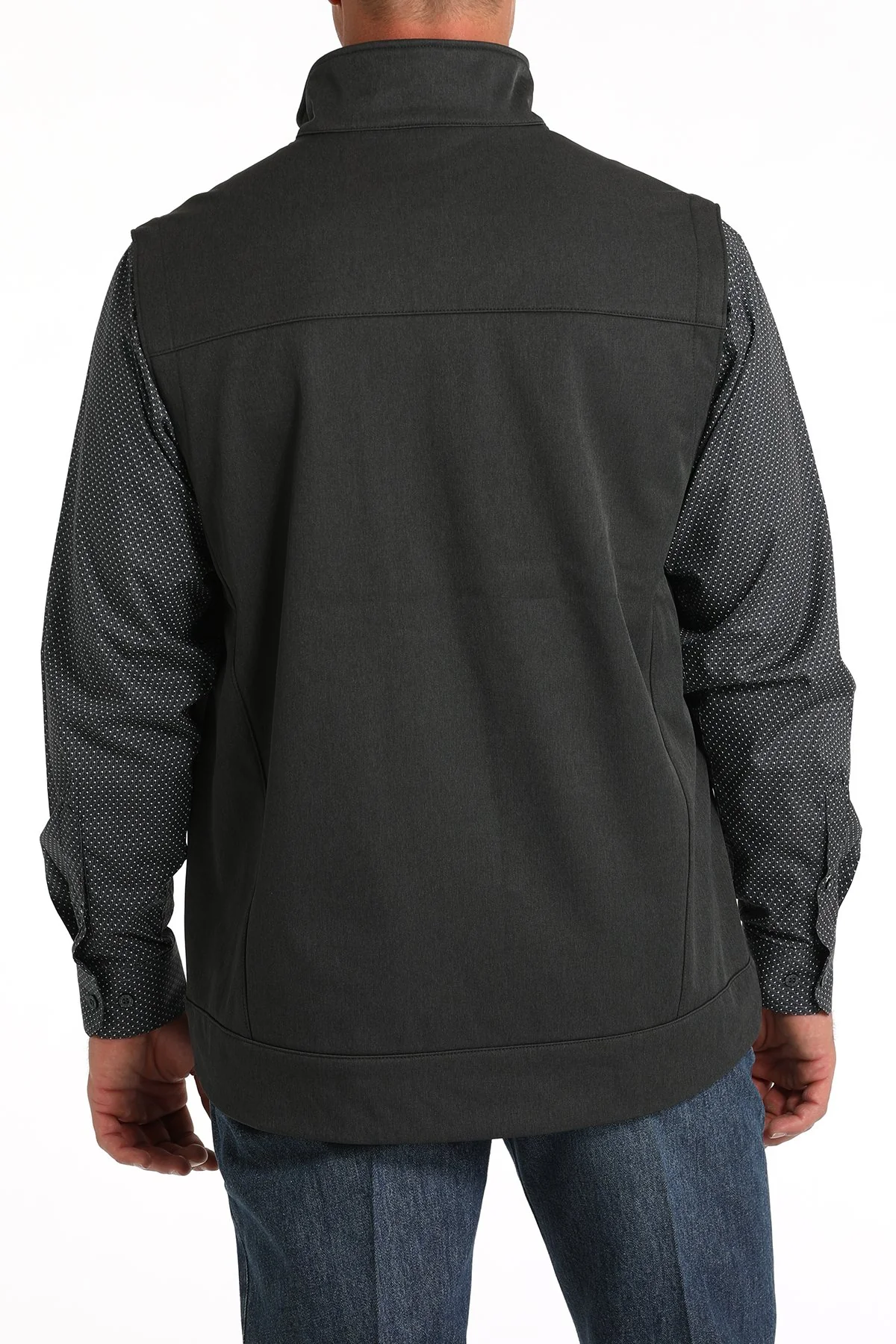 Cinch Softshell Bonded Men's Black Vest - Image 3