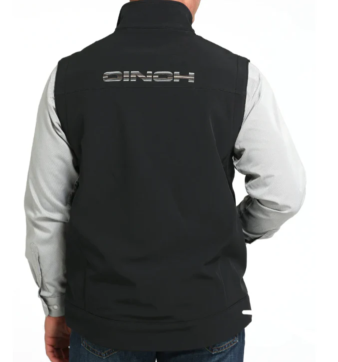 Cinch Softshell Vest Men's Gold Stitching - Image 2
