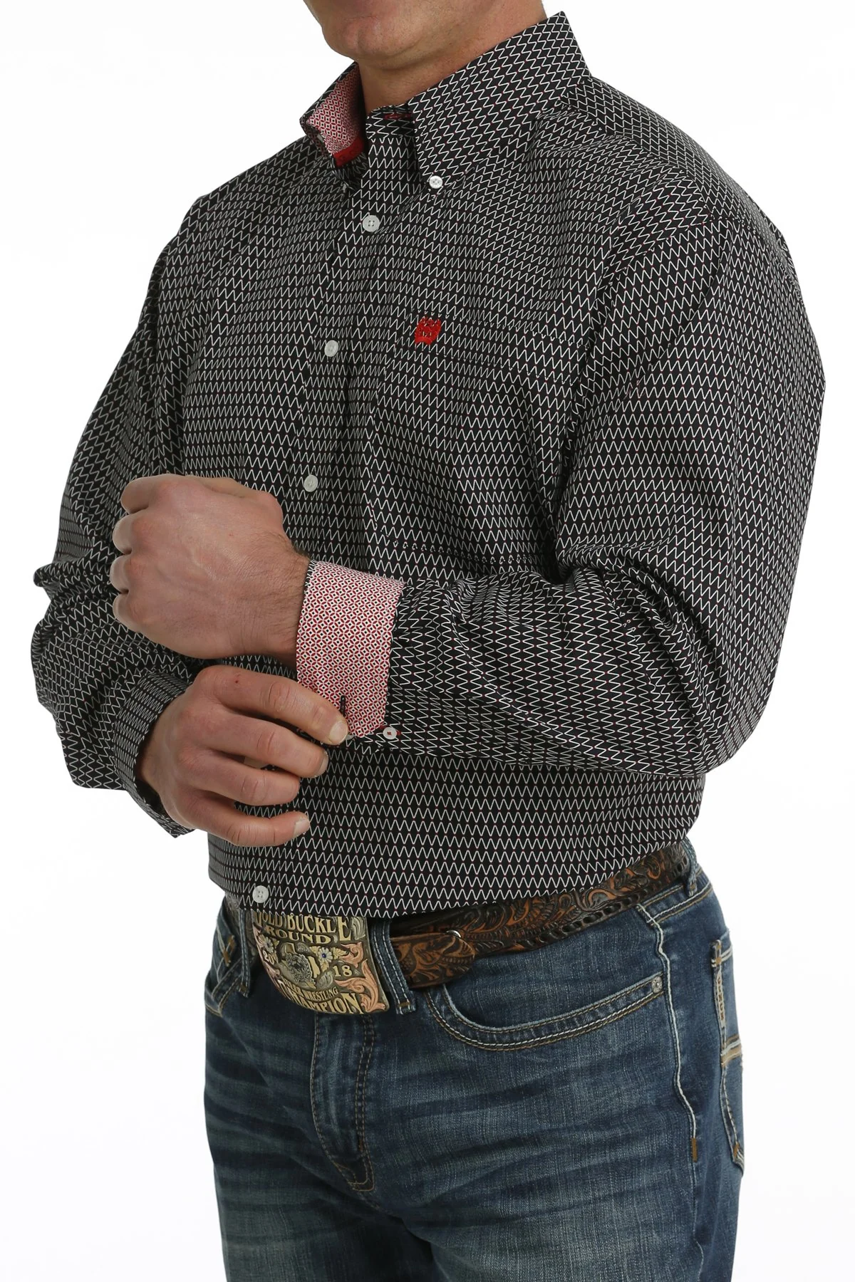 Cinch Spiral Men's Button Up Shirt - Image 2