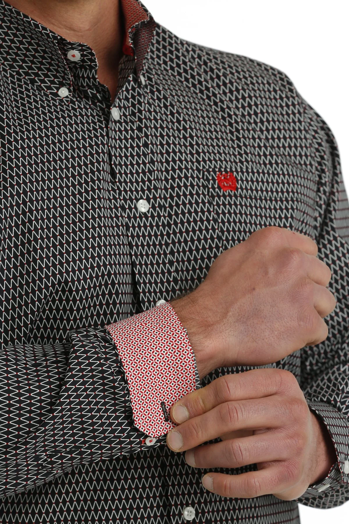 Cinch Spiral Men's Button Up Shirt - Image 3