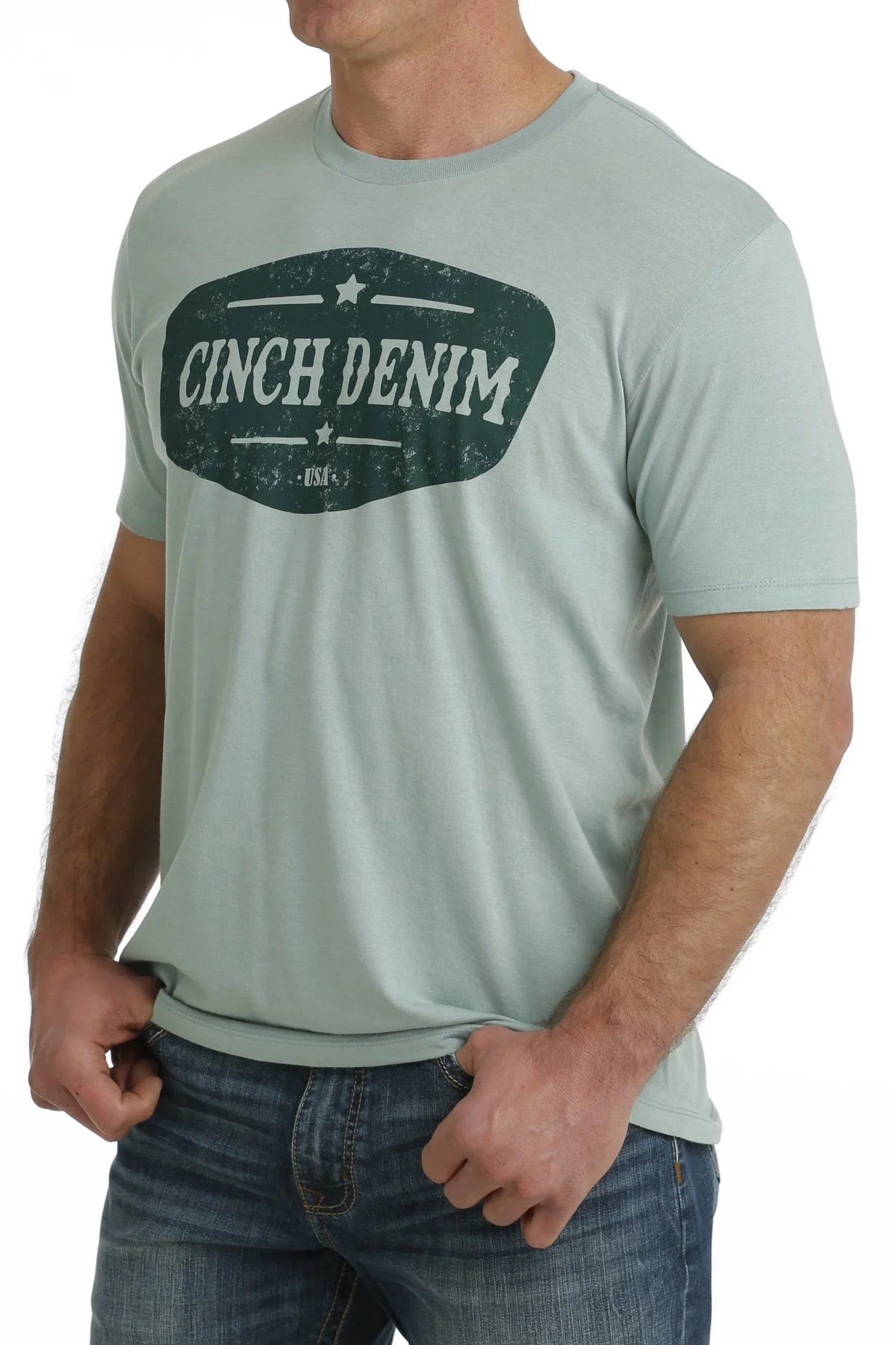 Cinch Star Logo Men's T-Shirt - Image 2