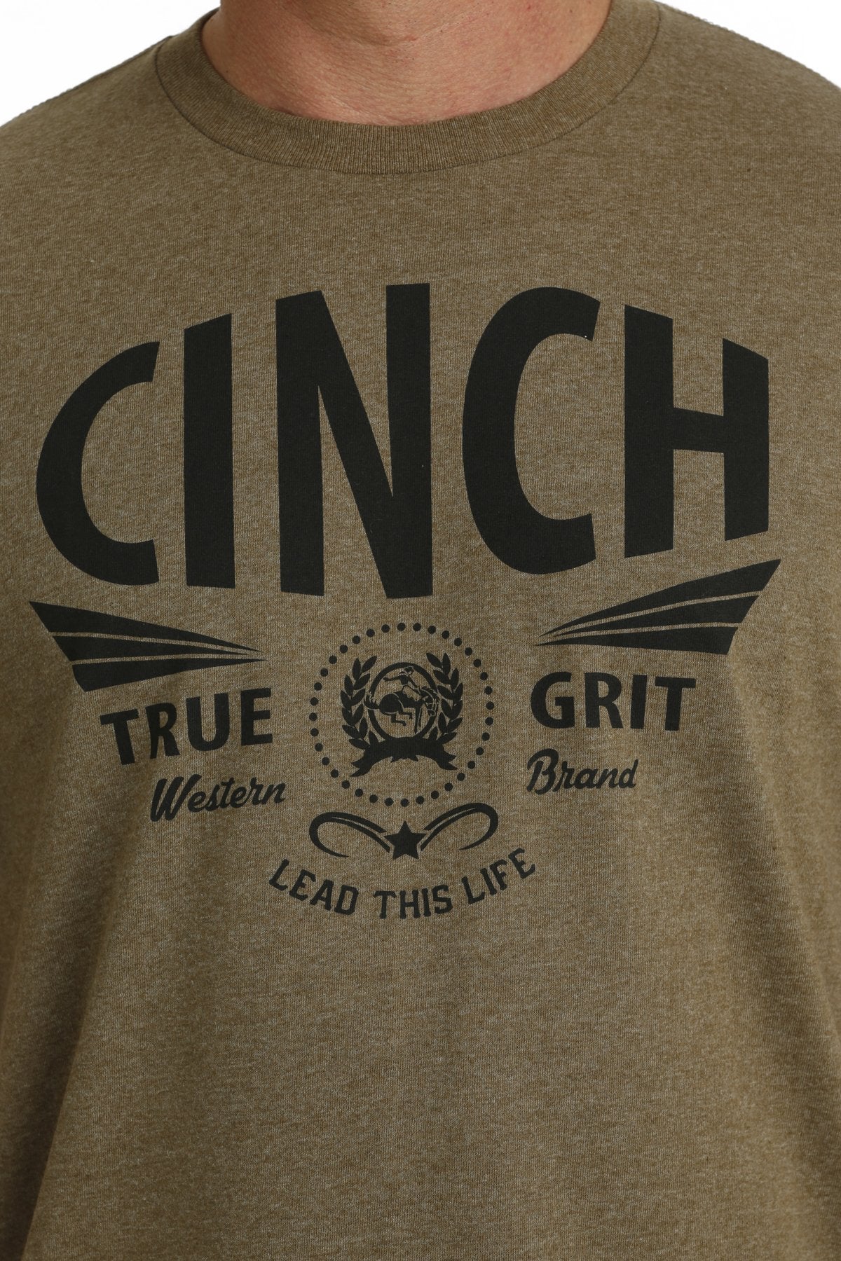 Cinch True Grit Logo Men's T-Shirt - Image 3