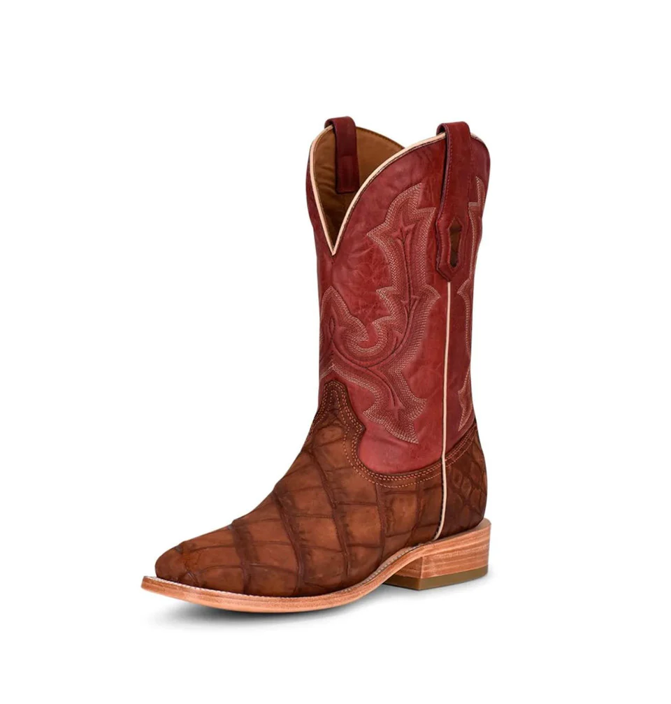 Cognac/Red Corral Men's Boots - Image 2