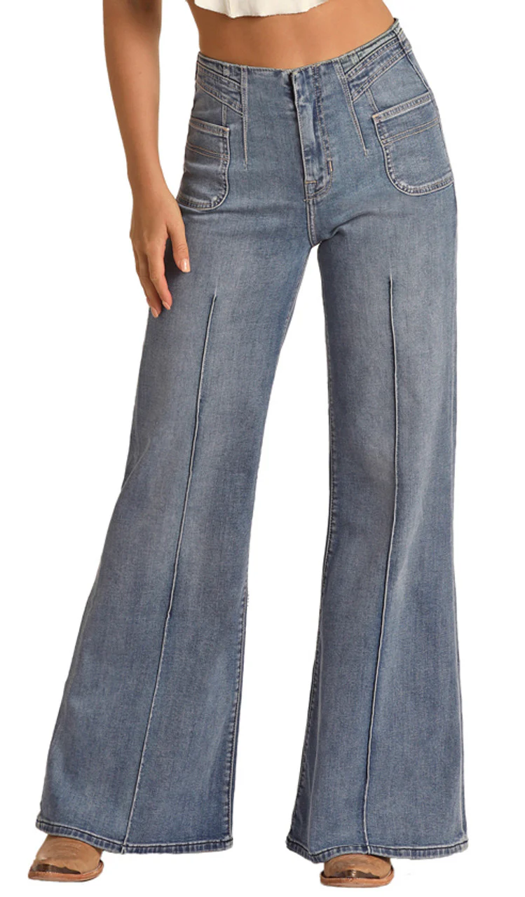 Final Sale ✨Mallory Palazzo Flare Jeans - Image 3