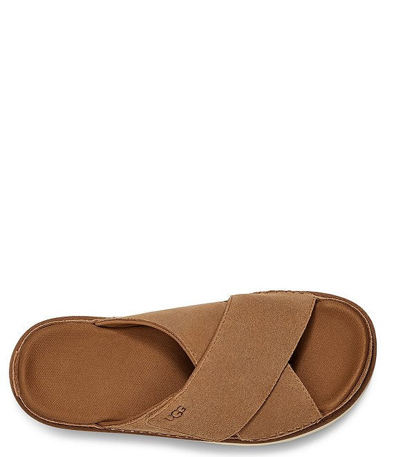 UGG™ Goldenstar Cross Slide Chestnut - Image 4