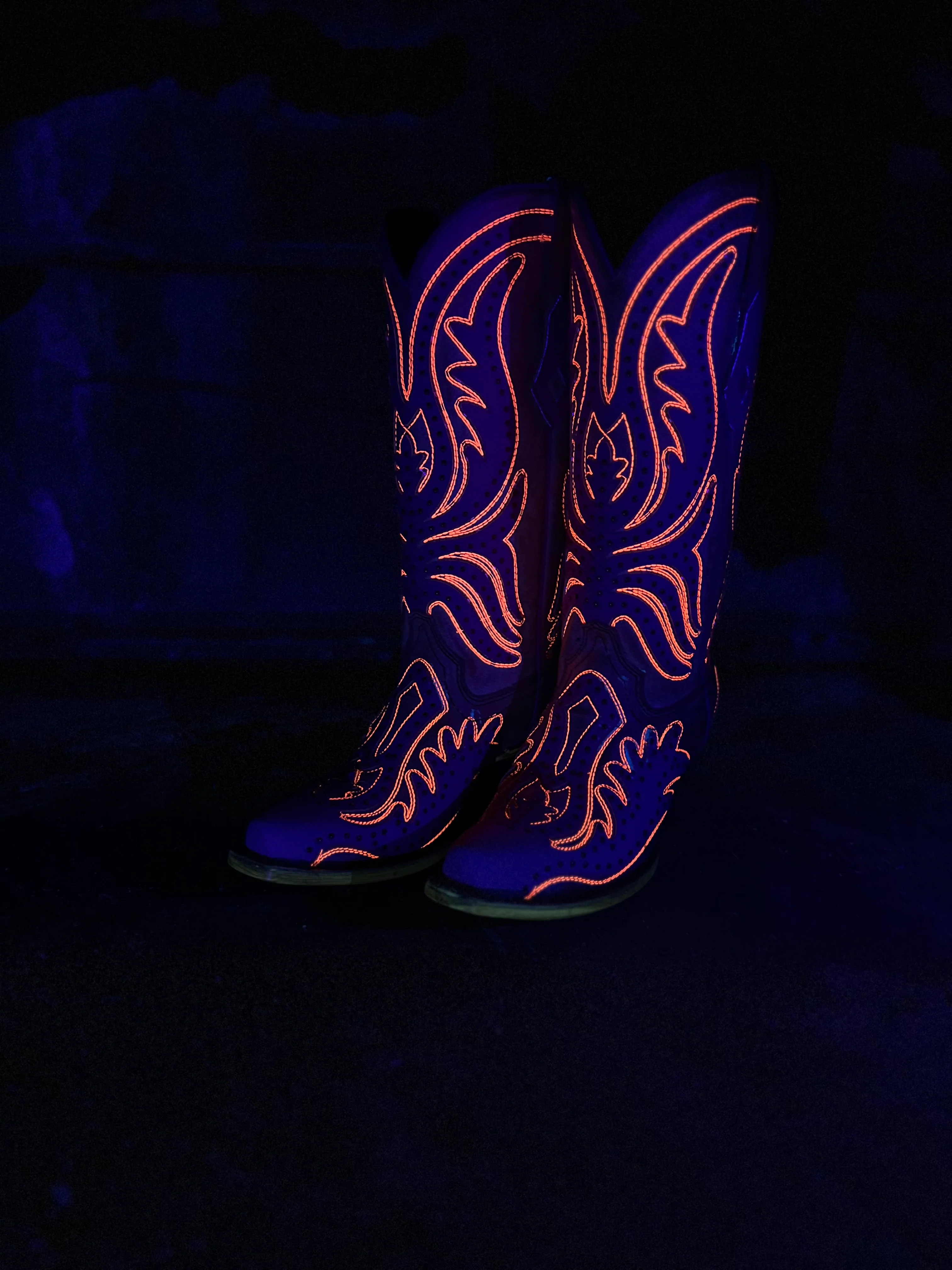 The Vivid Neon Black Light Boots - Image 3