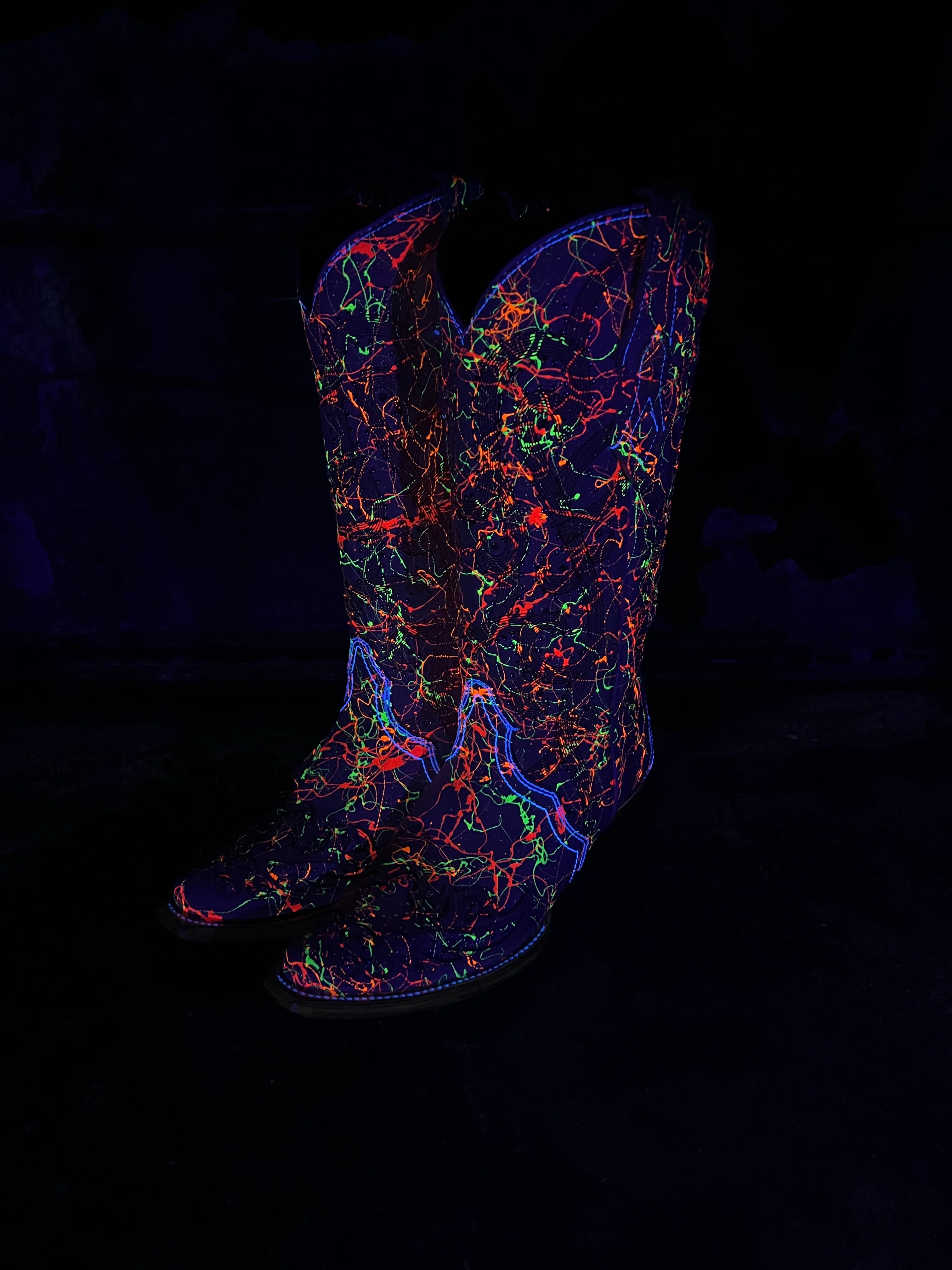 The Blazing Neon Black Light Boots Corral - Image 3