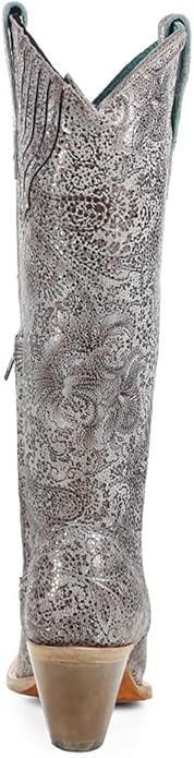 Corral Reba Silver Foral Boots - Image 3