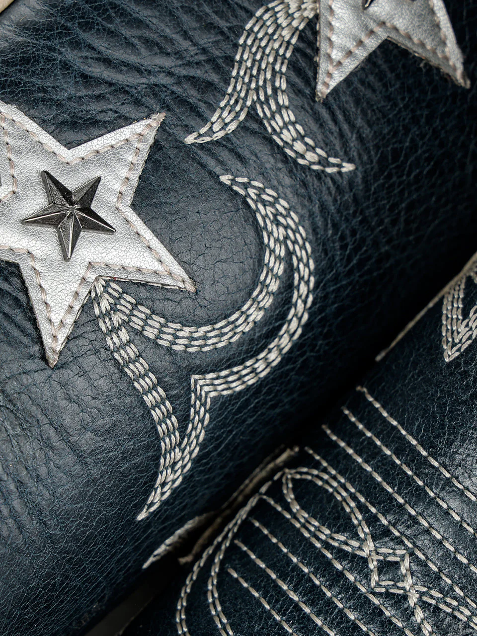 Corral Stars & Studs Navy Tall Boots - Image 2