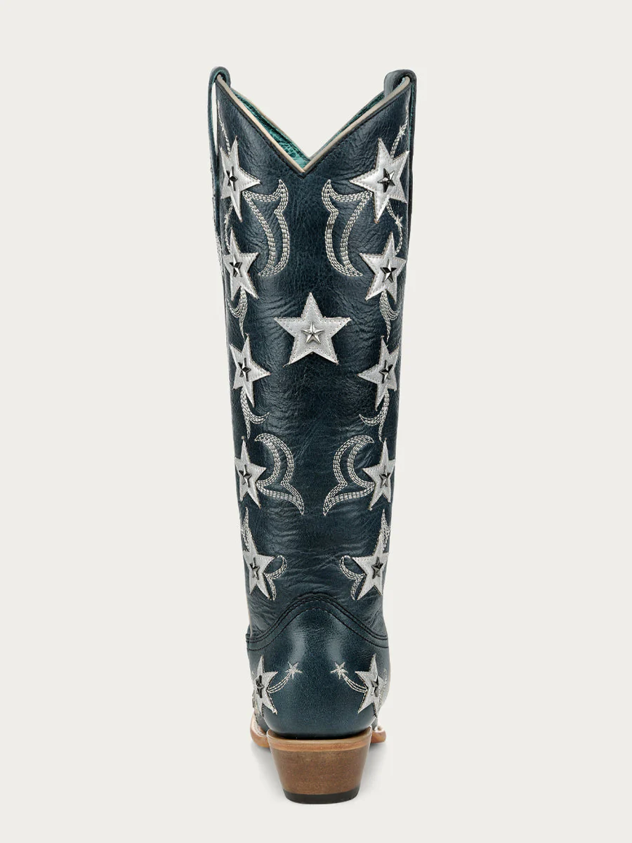 Corral Stars & Studs Navy Tall Boots - Image 7