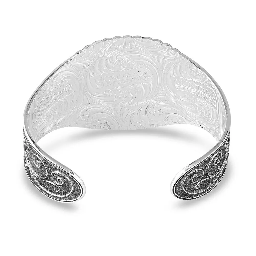 Country Roads Turquoise Cuff Bracelet - Image 2