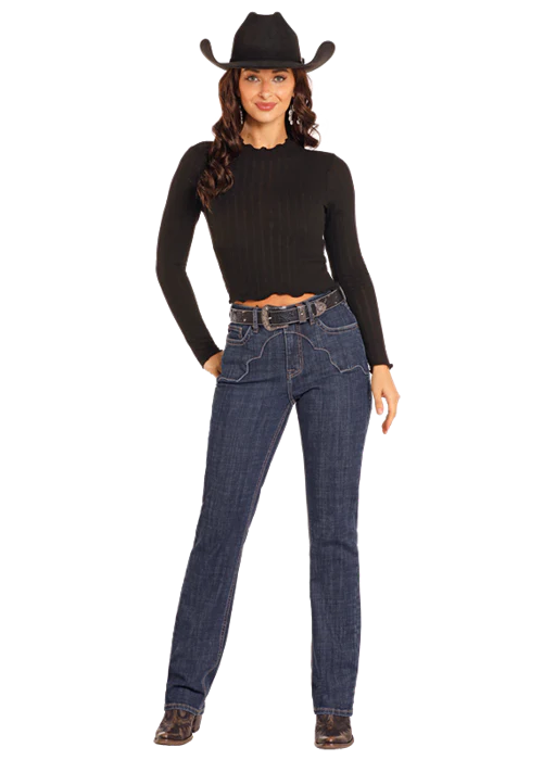 Cowgal Yoke Front Women's Bootcut - Image 6