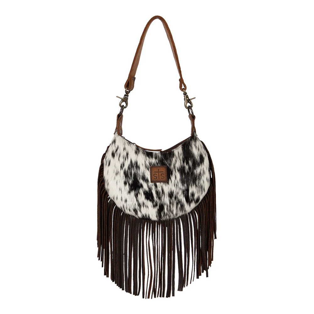 Cowhide Nellie Fringe Bag - Image 2