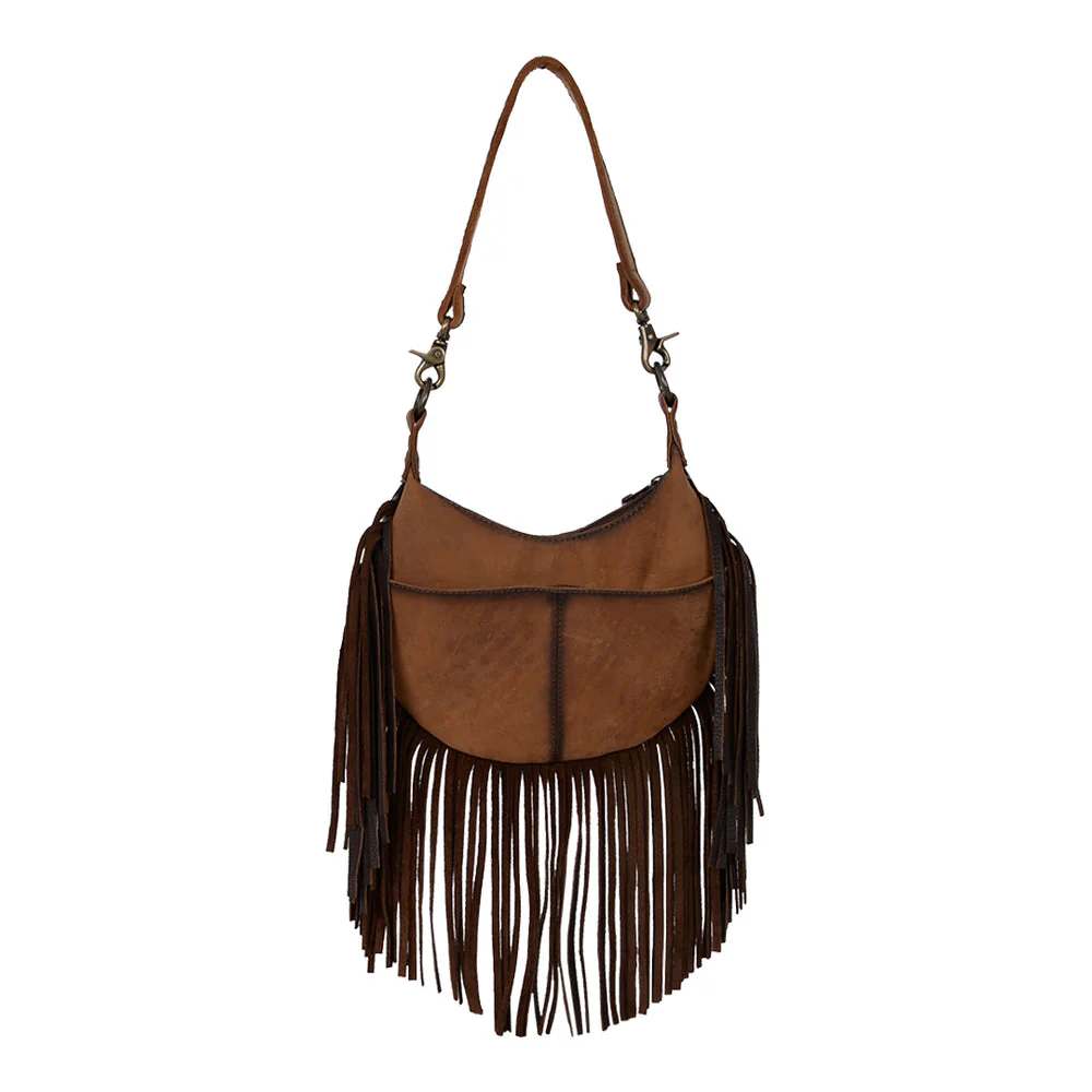 Cowhide Nellie Fringe Bag - Image 3