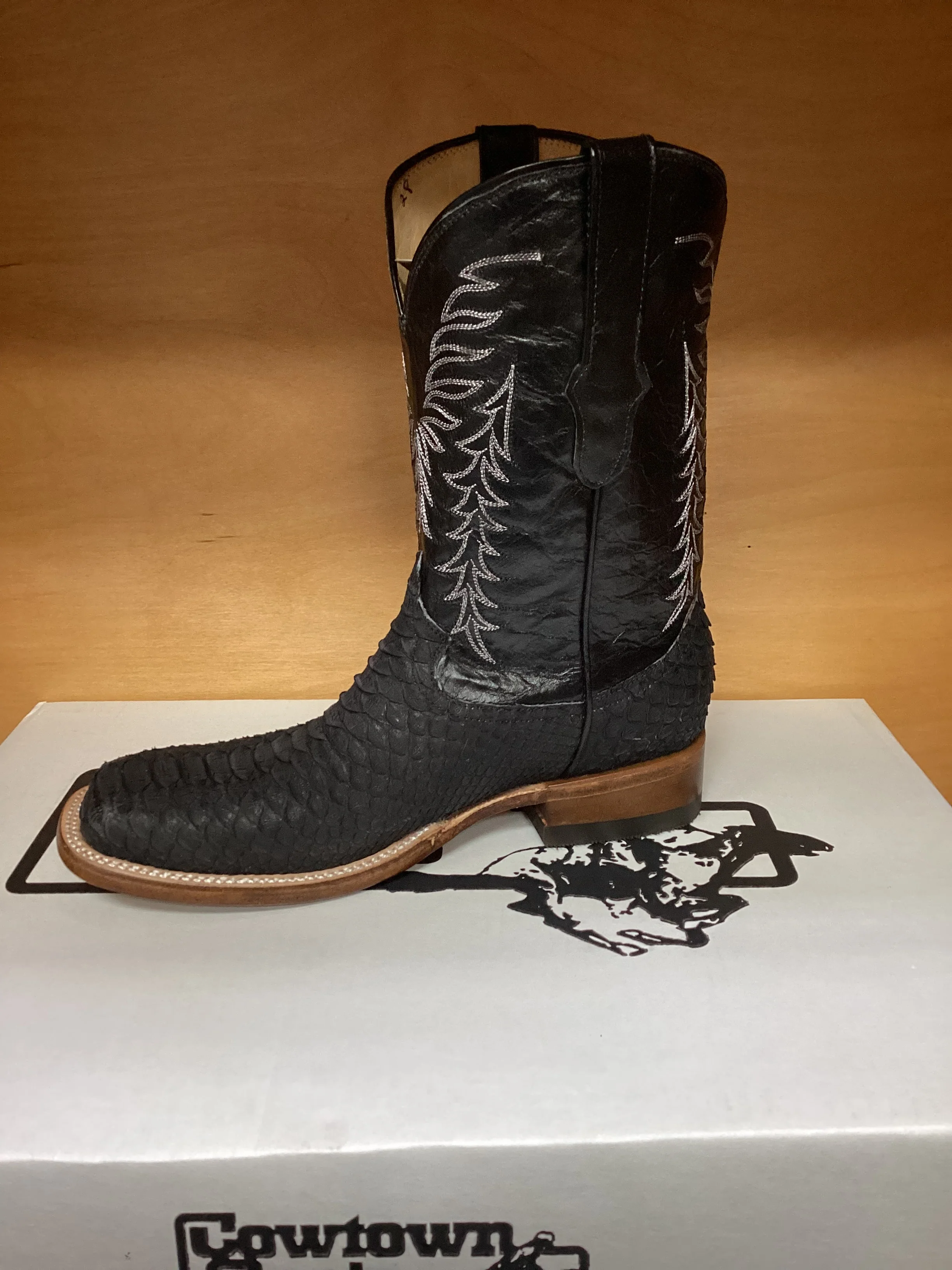 Cowtown Black Python Boots - Image 2