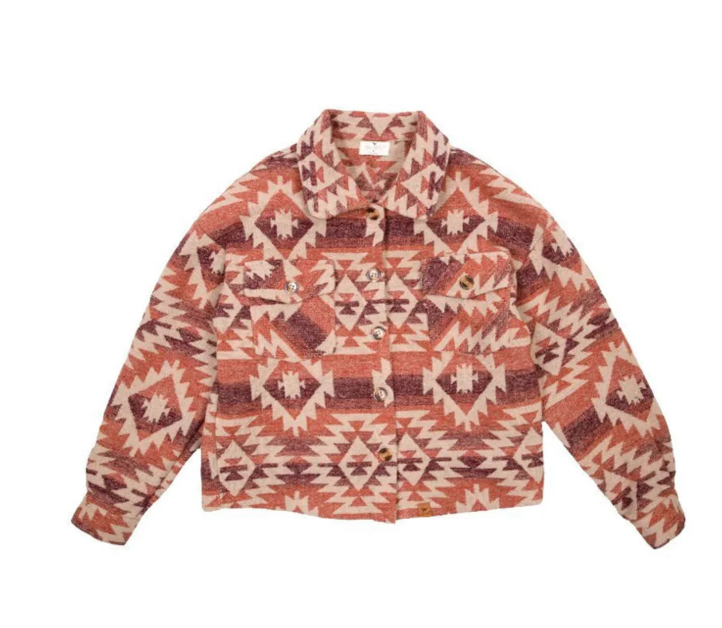 Final Sale ✨ Sunset Crop Shacket Navajo Simply Southern