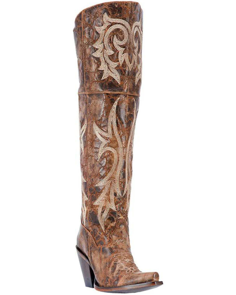 Final Sale ✨ Jolene Jilted Distressed Knee High Boots - Image 2