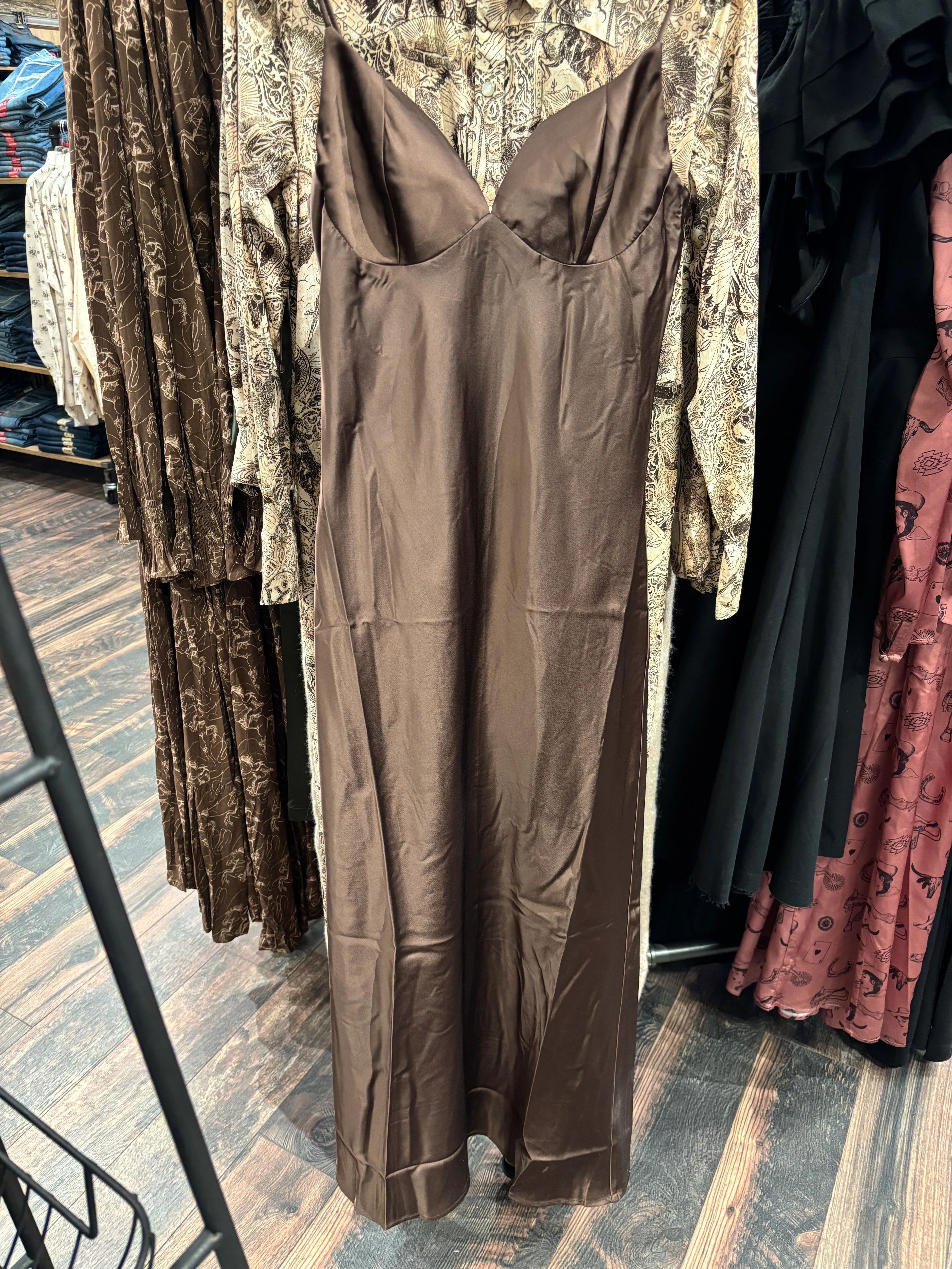 Dark Chocolate Sleeveless Dress - Image 2