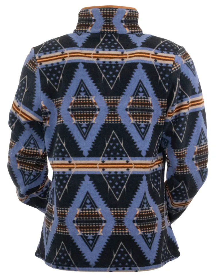 Final Sale ✨ Delaney Fleece Navy Women's Pullover - Image 3