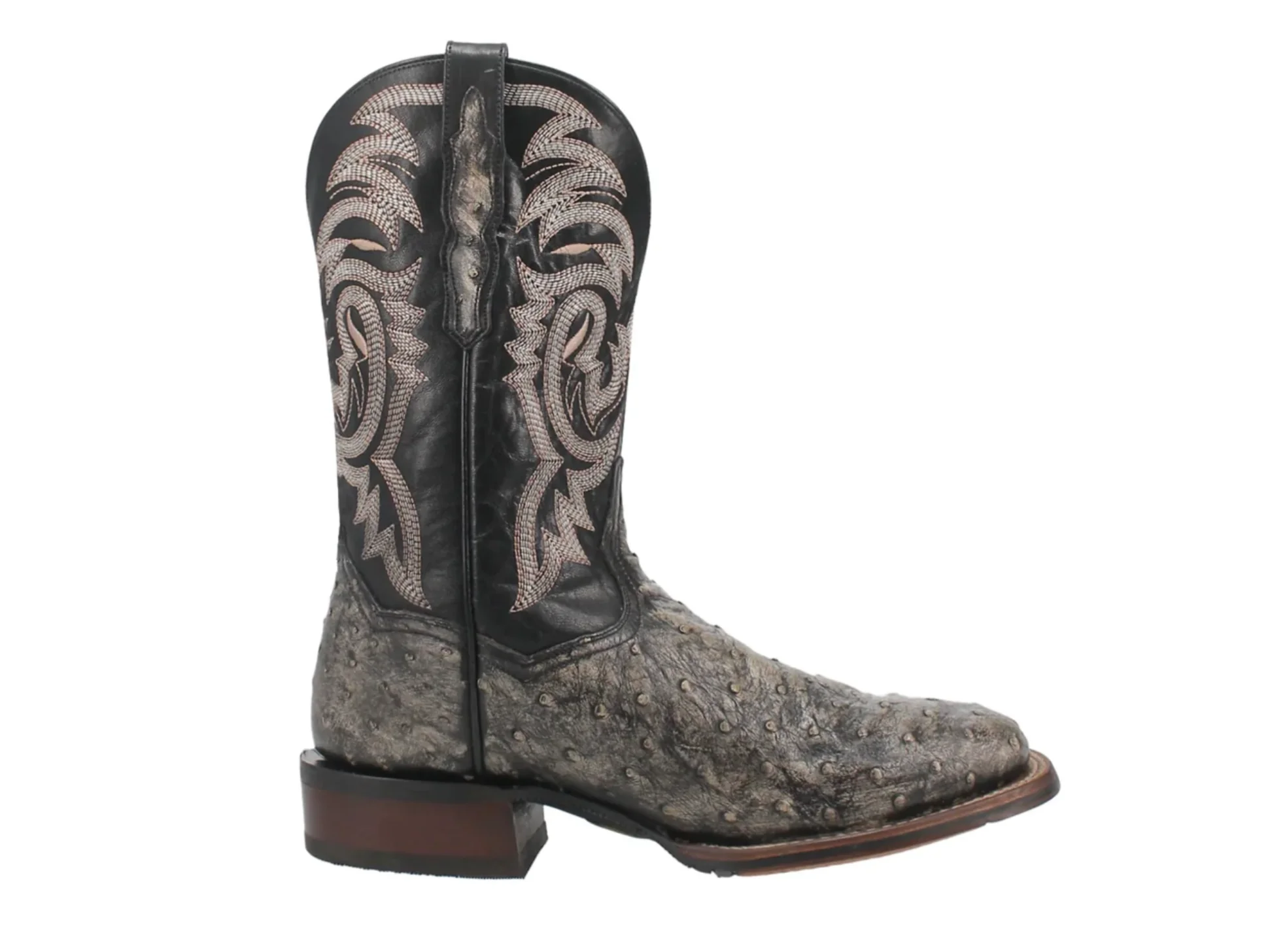 Dillinger Black Dan Post Ostrich Boots - Image 2