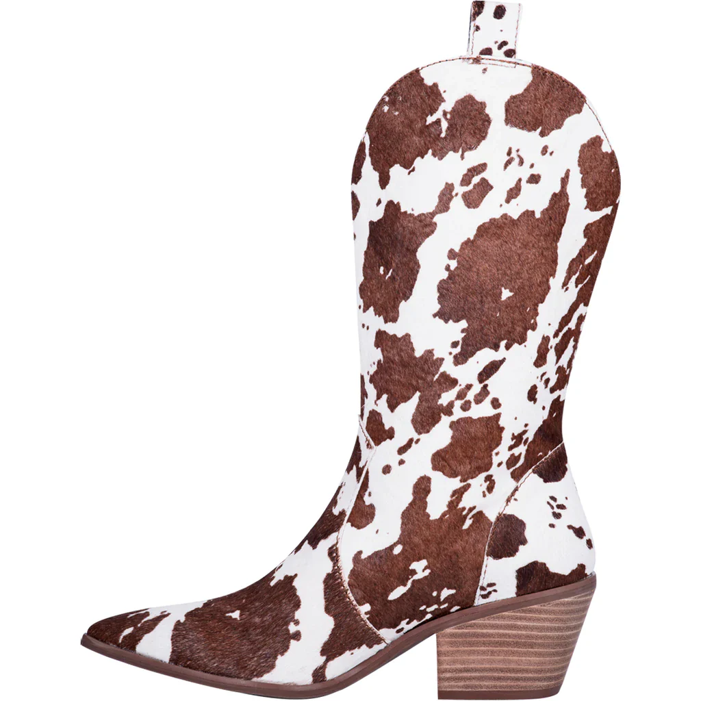 Final Sale ✨ Live A Little Brown Cowhide Boots - Image 2