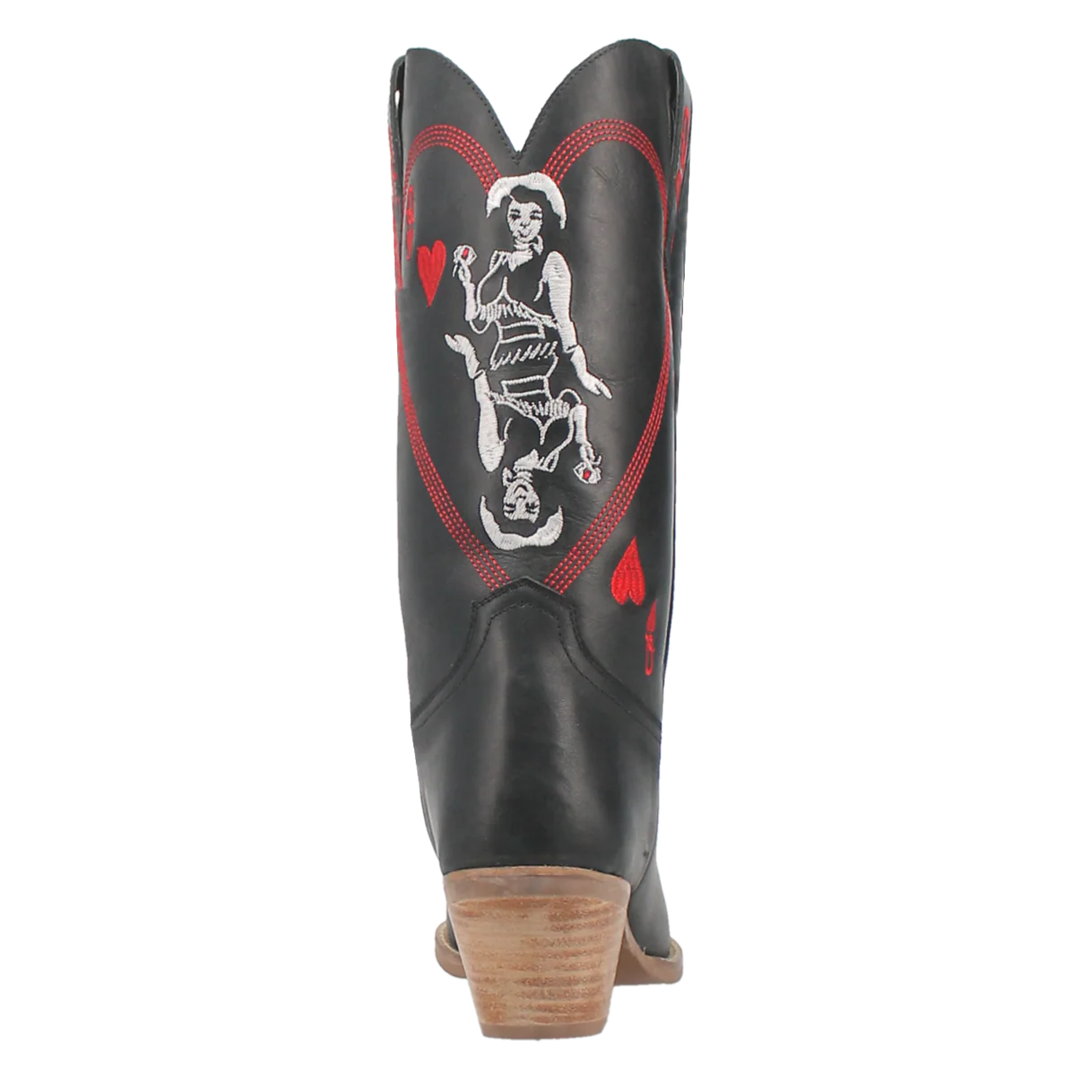 Dingo Queen A Hearts White Leather Boot - Image 4