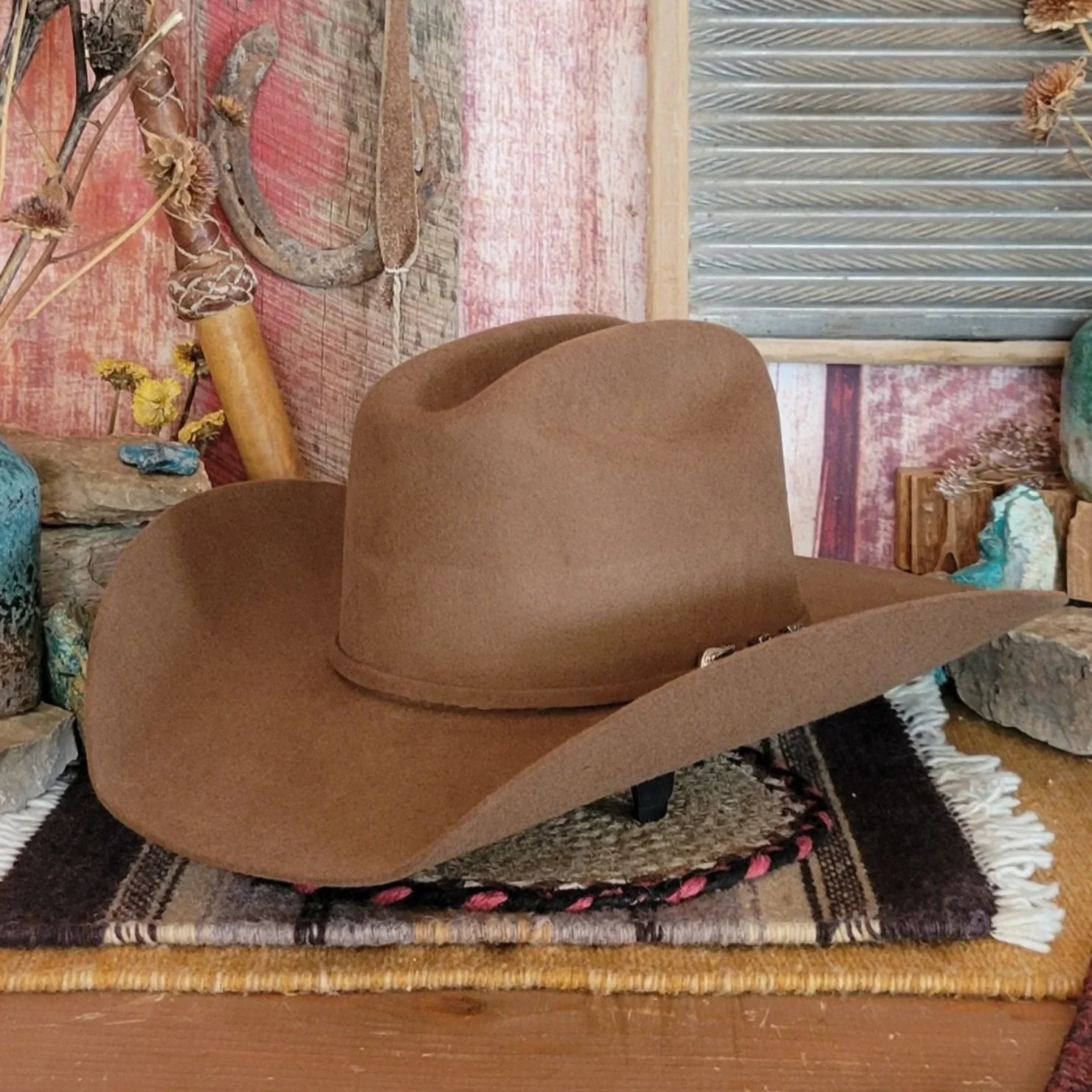 El Paso Felt Hat Brown - Image 2
