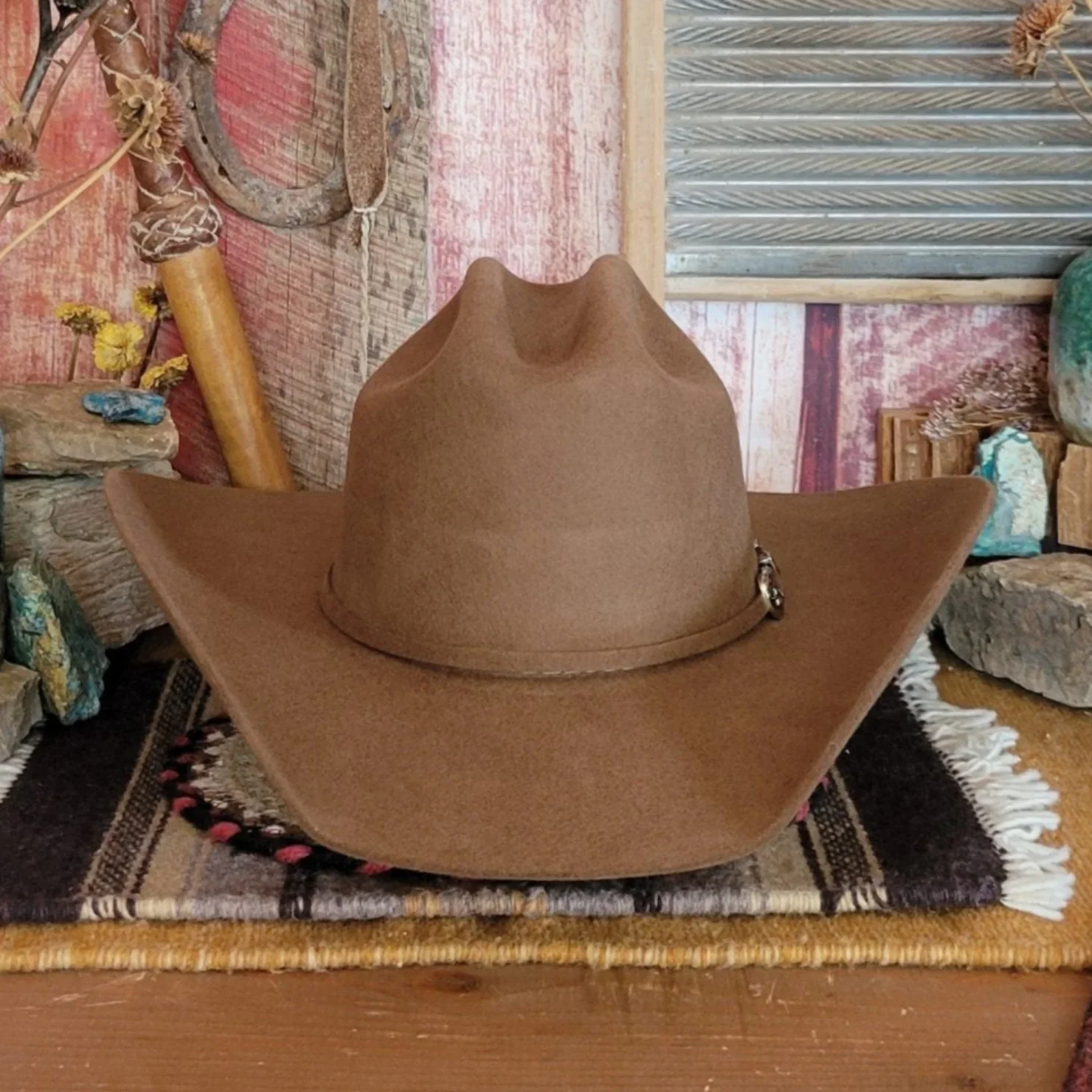 El Paso Felt Hat Brown - Image 3