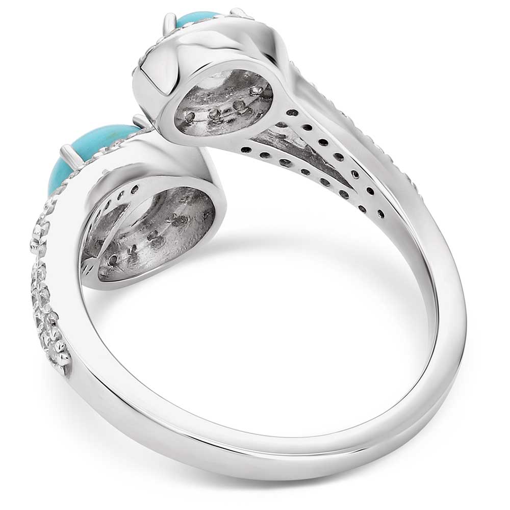 Fearless Luster Turquoise Open Ring - Image 2
