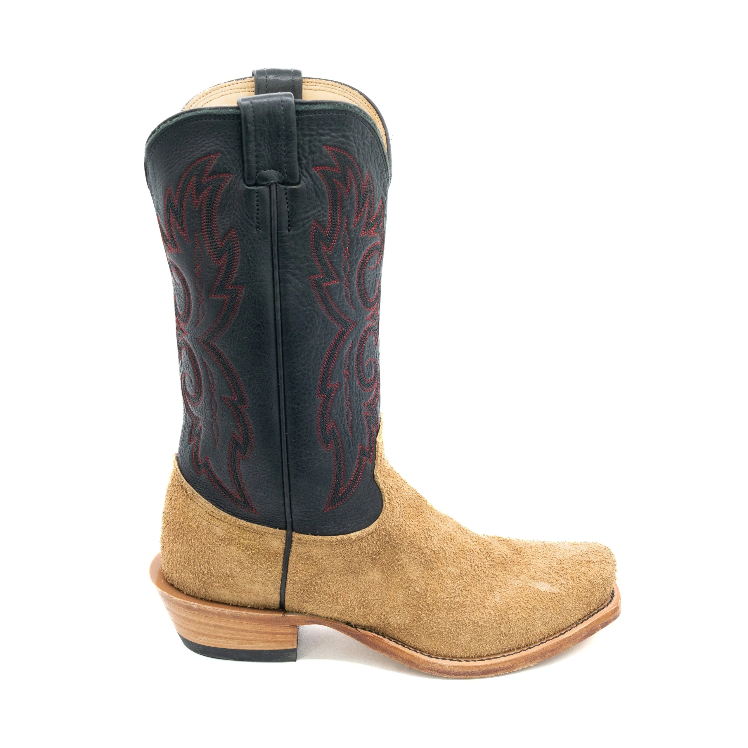 Fenoglio Tan Roughout with Black Men's Boots - Image 3