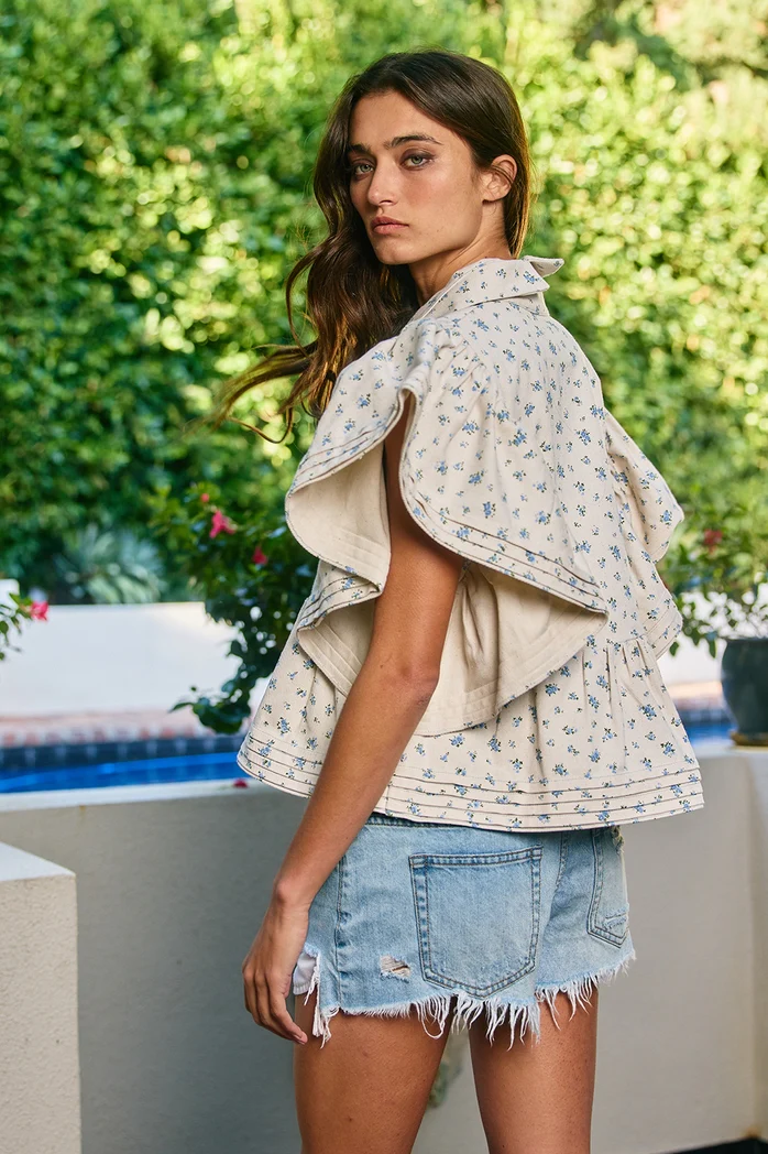Floral Babydoll Blouse - Image 3
