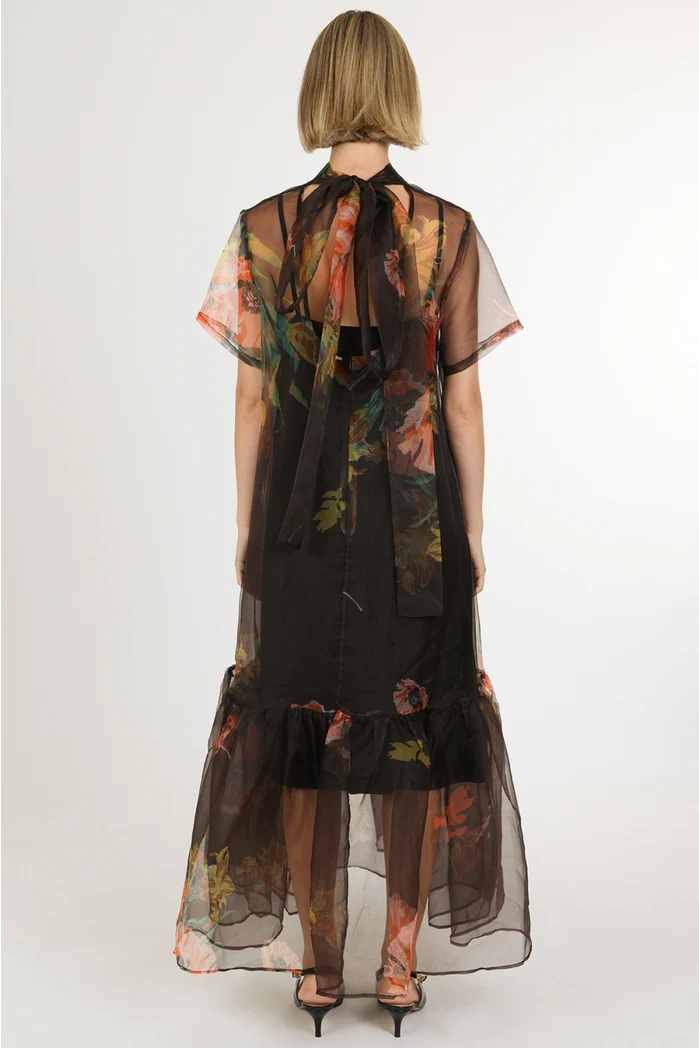 Floral Flounce Maxi Dress - Image 3