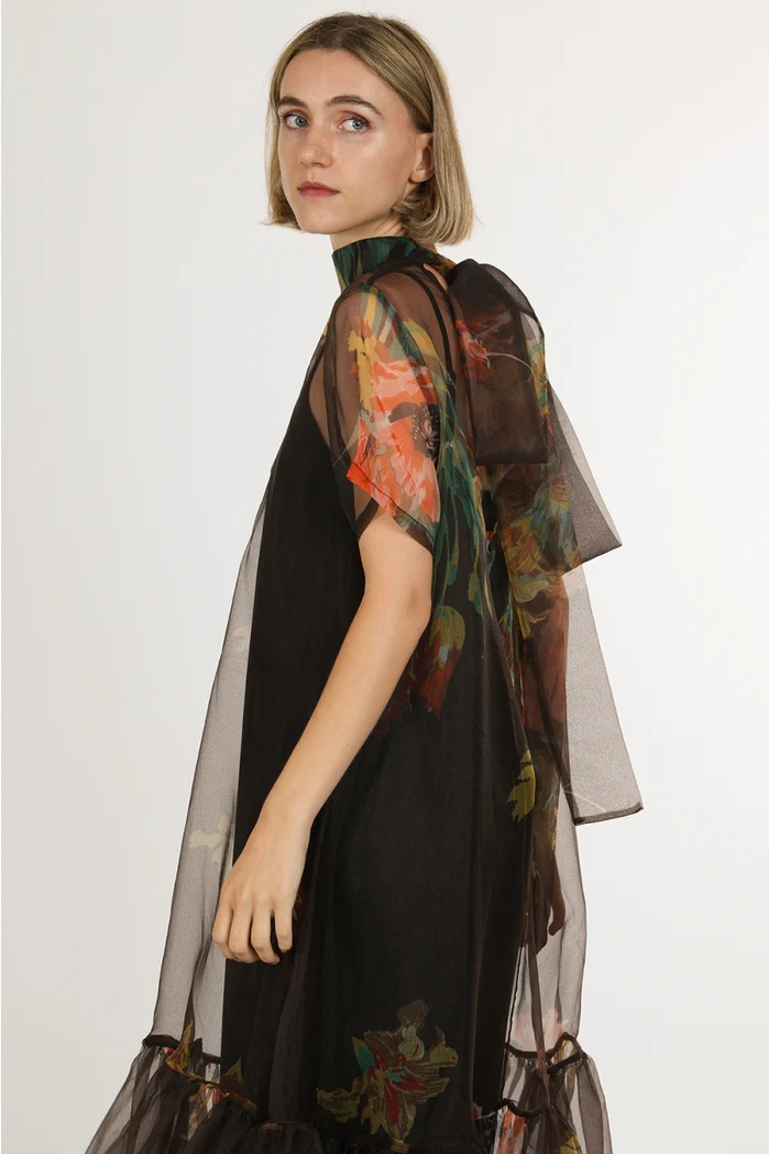 Floral Flounce Maxi Dress - Image 4
