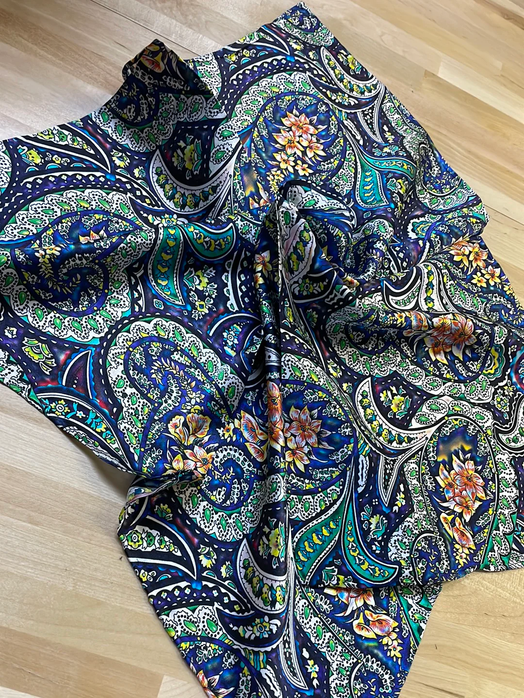 Floral Paisley Wild Rag - Half Size - Image 2