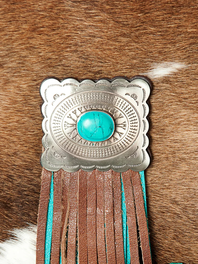 Fringed Messenger Handbag - Image 3