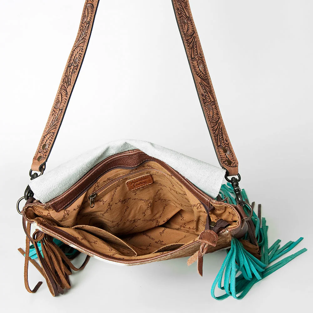 Fringed Messenger Handbag - Image 4