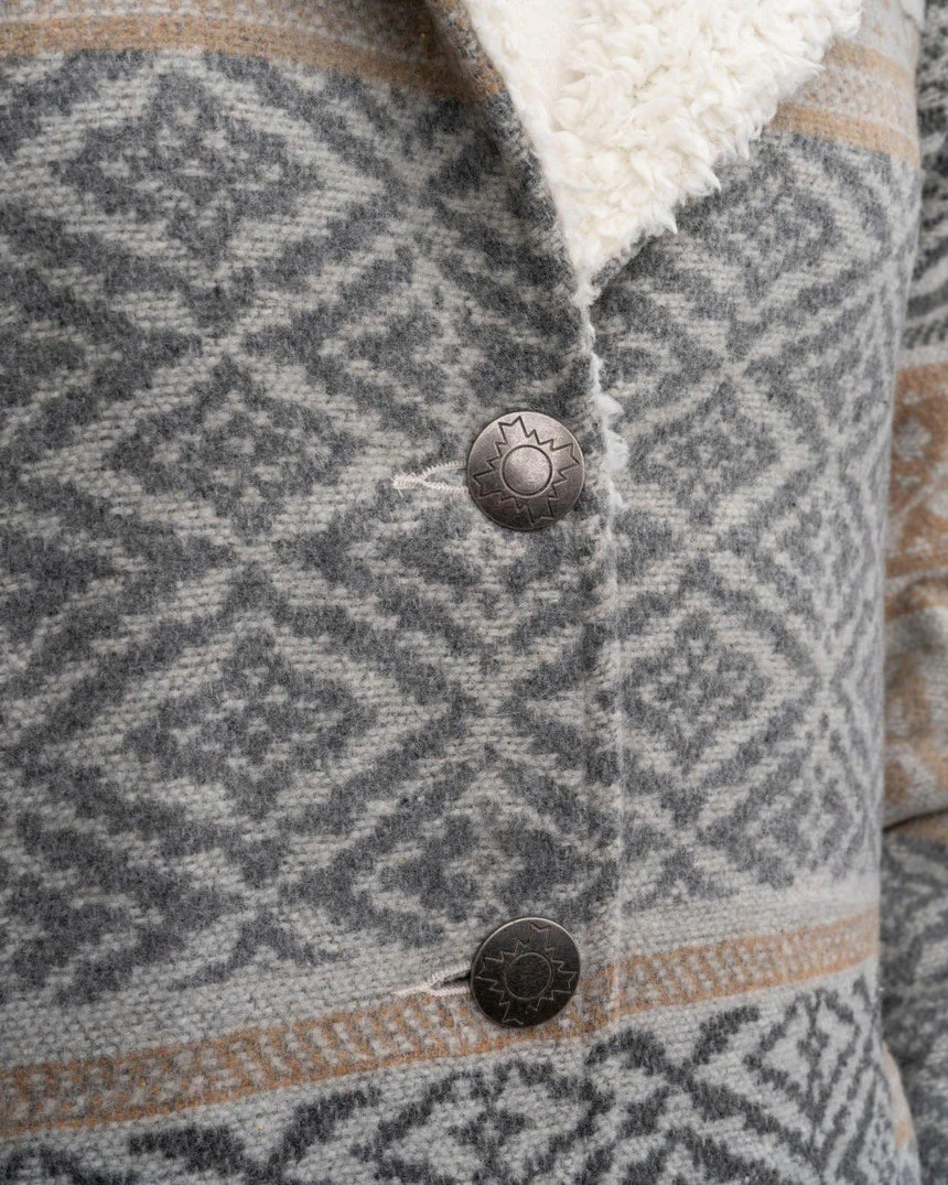 Gemma Berber Gray Women's Jacket - Image 4