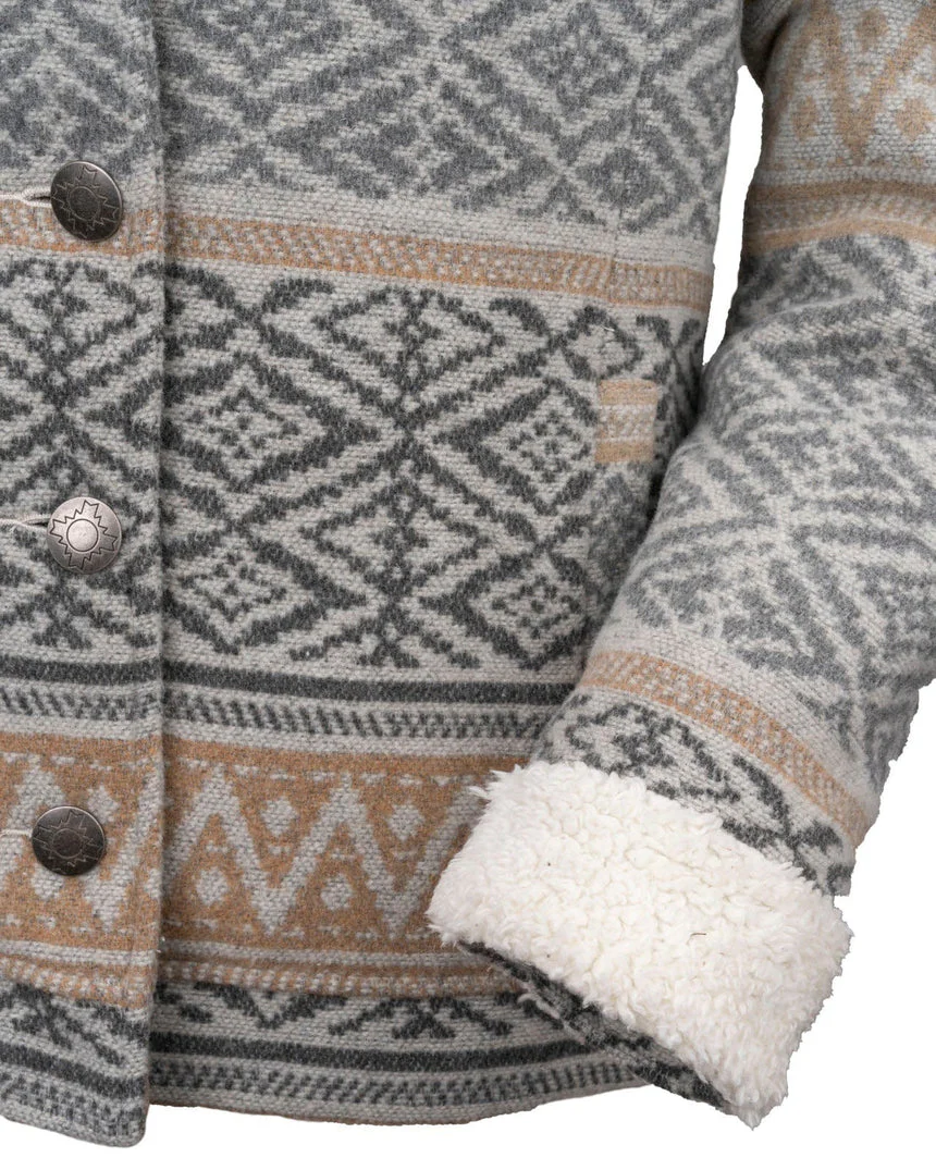 Gemma Berber Gray Women's Jacket - Image 5