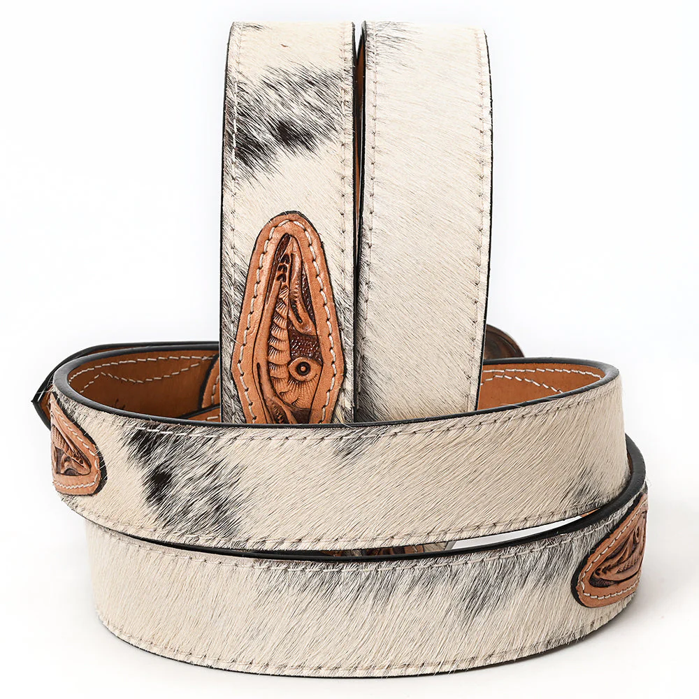 American Darling Brown & Floral Leather Belt - Image 2