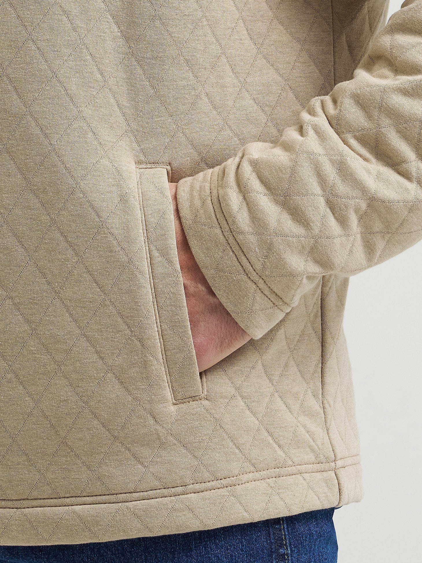 George Strait Tan Quilted Pullover - Image 3