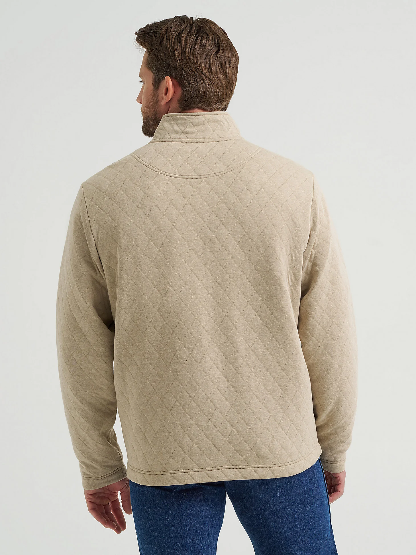 George Strait Tan Quilted Pullover - Image 4
